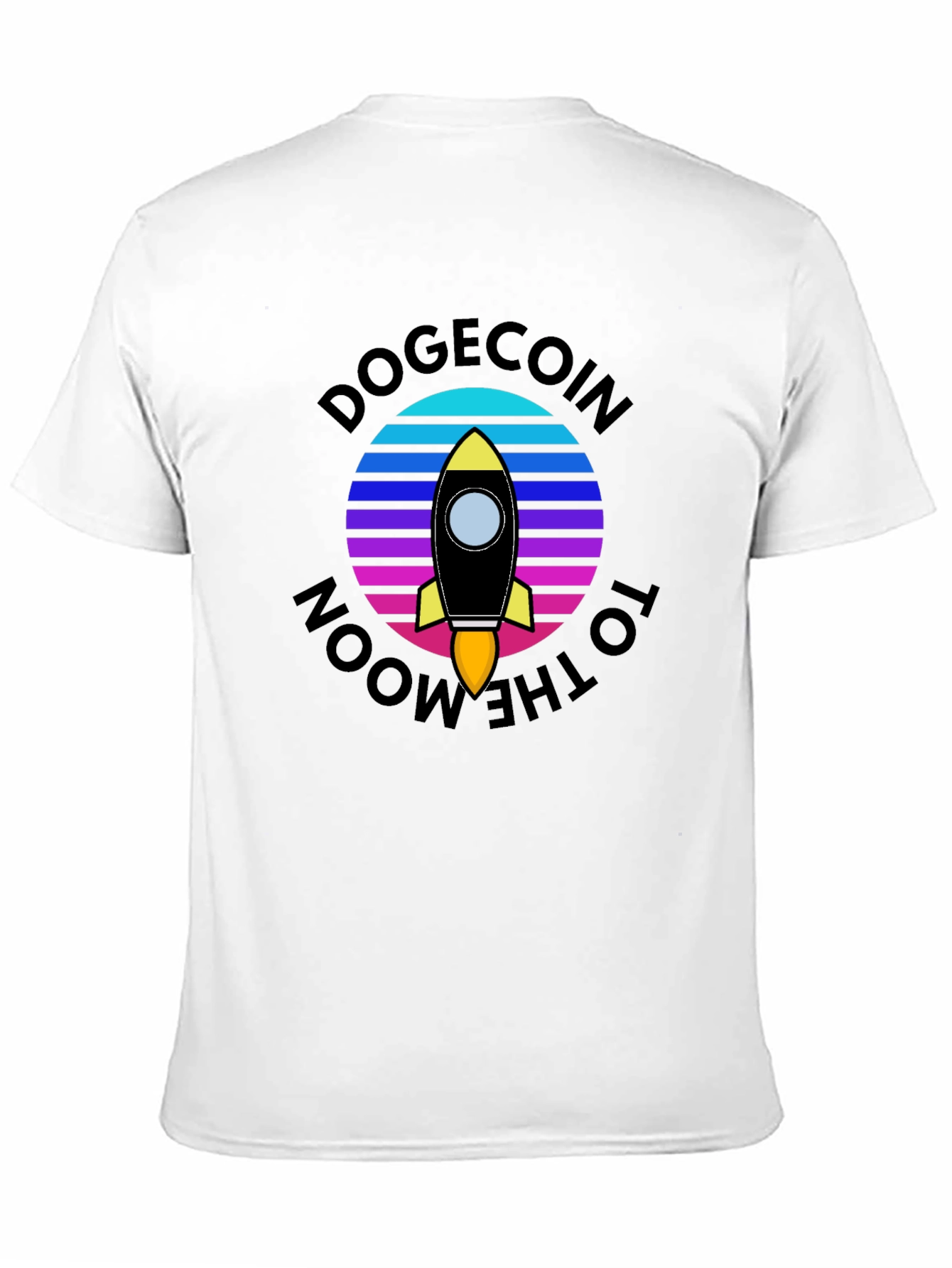 Dogecoin to the Moon Graphic T-Shirt