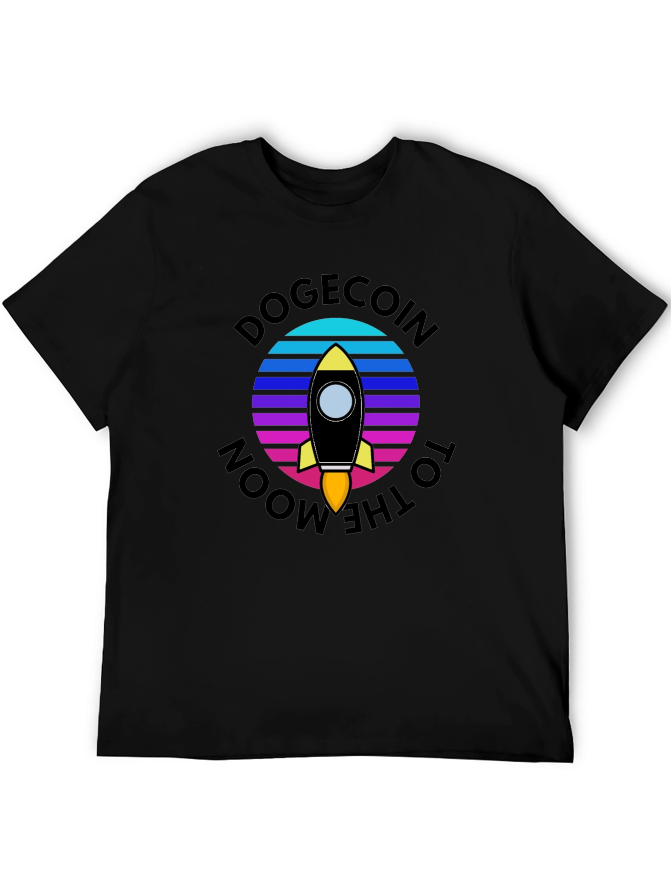 Dogecoin to the Moon Graphic T-Shirt