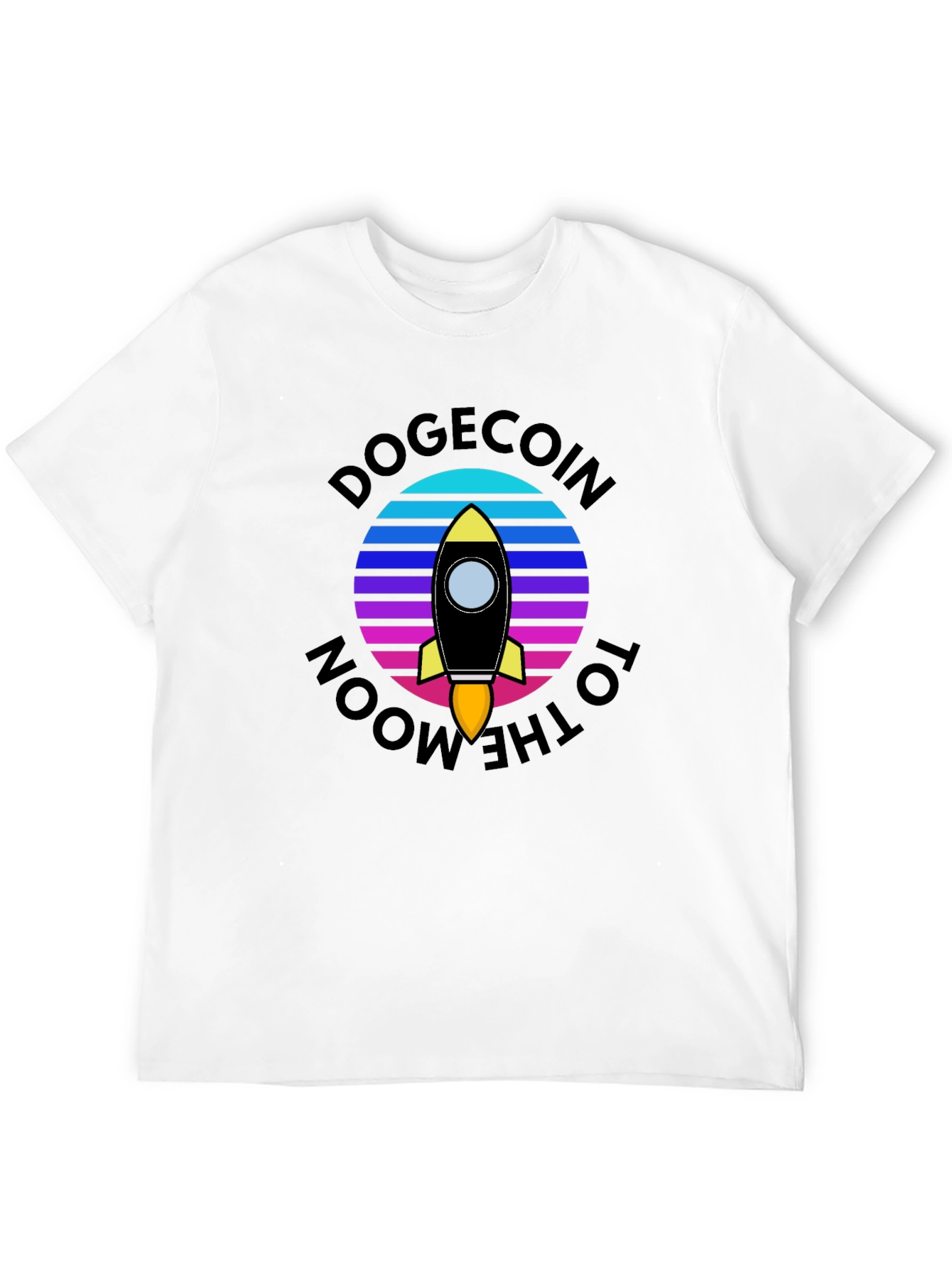 Dogecoin to the Moon Graphic T-Shirt