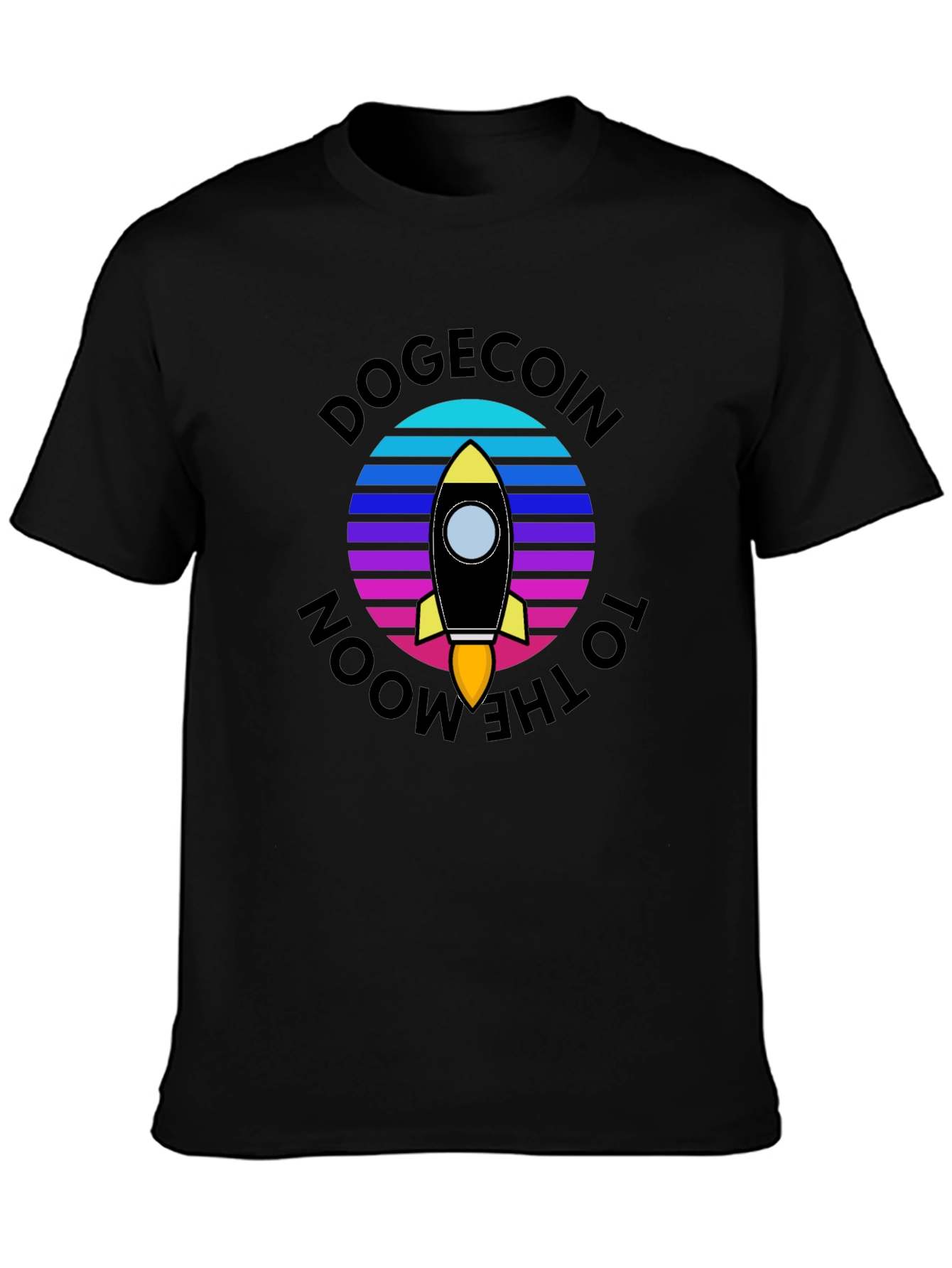 Dogecoin to the Moon Graphic T-Shirt