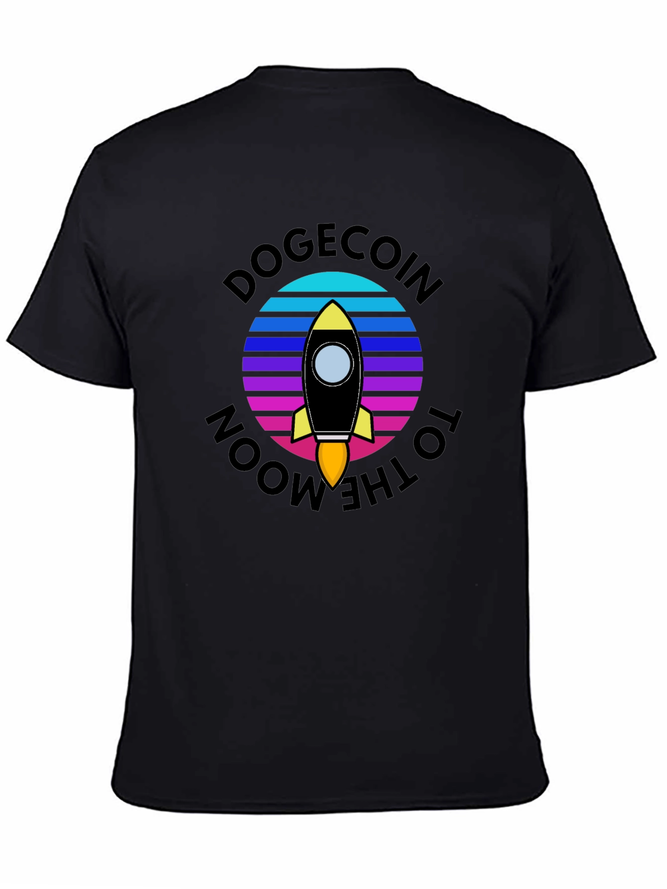 Dogecoin to the Moon Graphic T-Shirt