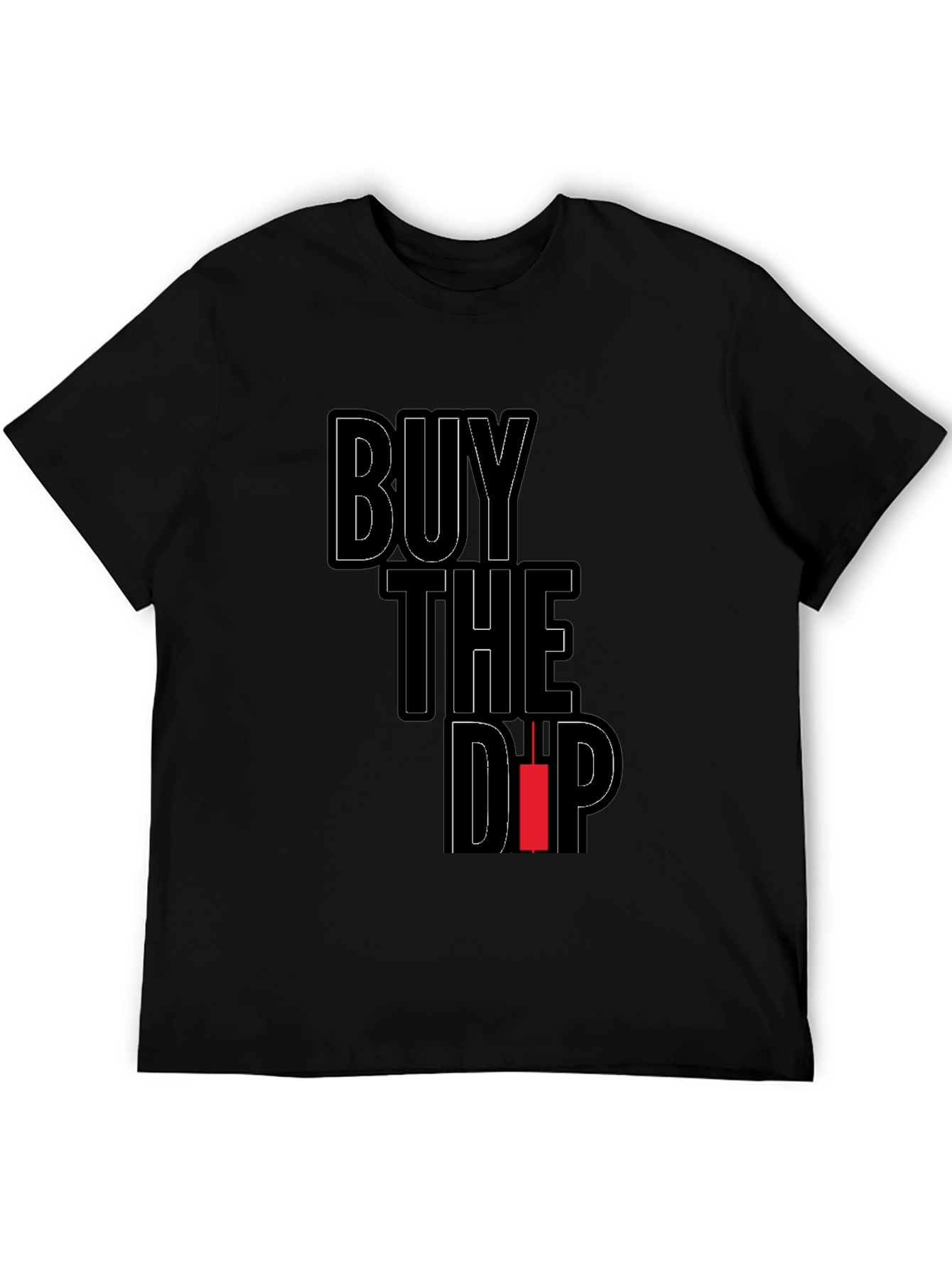 Buy the Dip Graphic T-Shirt - Black Crypto Tee