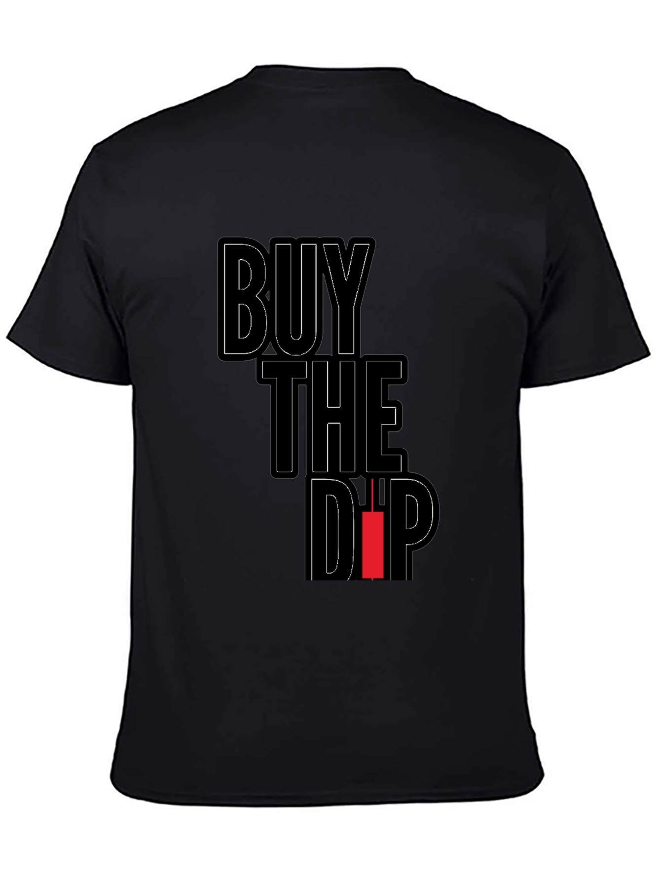 Buy the Dip Graphic T-Shirt - Black Crypto Tee