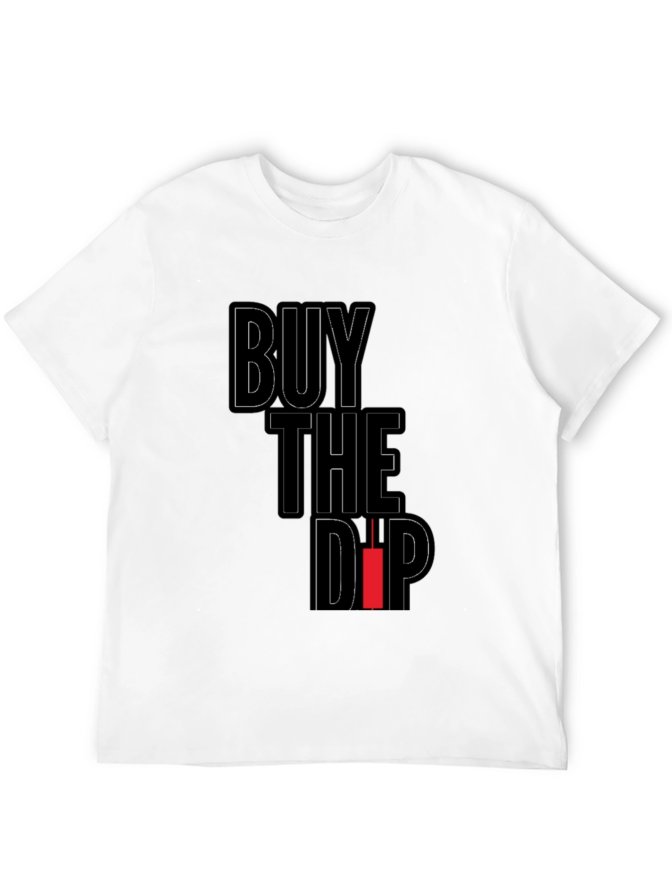 Buy the Dip Graphic T-Shirt - Black Crypto Tee