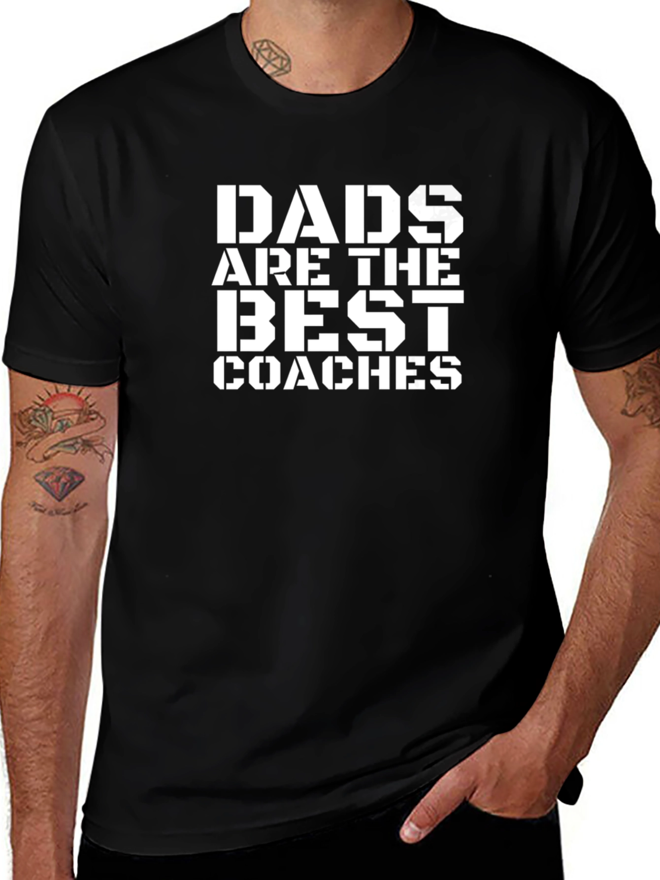 Dads are the Best Coaches Graphic T-Shirt