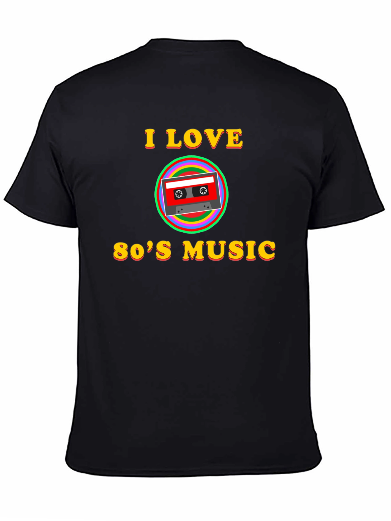 I Love 80s Music Retro Cassette Tape T-Shirt