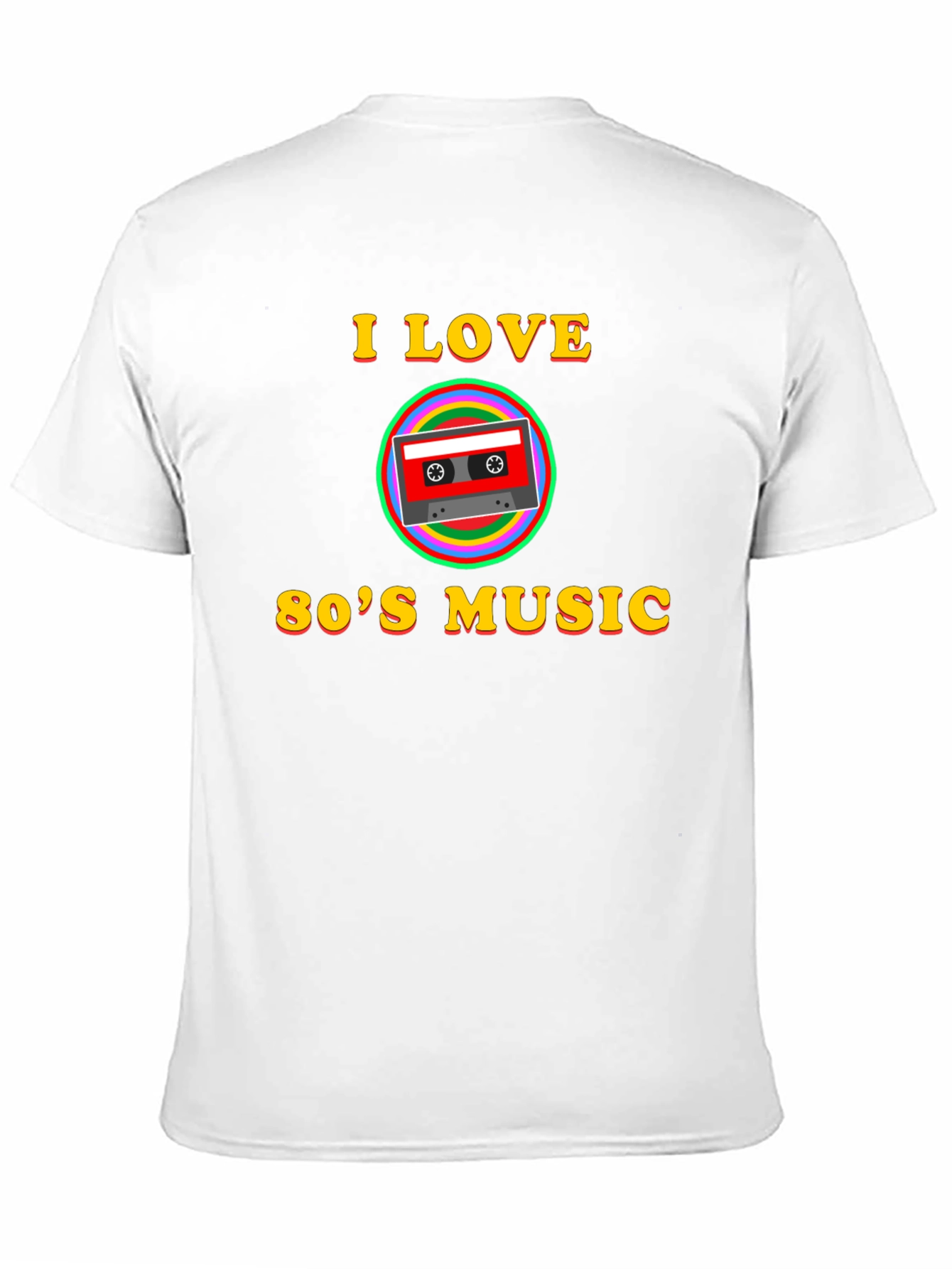 I Love 80s Music Retro Cassette Tape T-Shirt