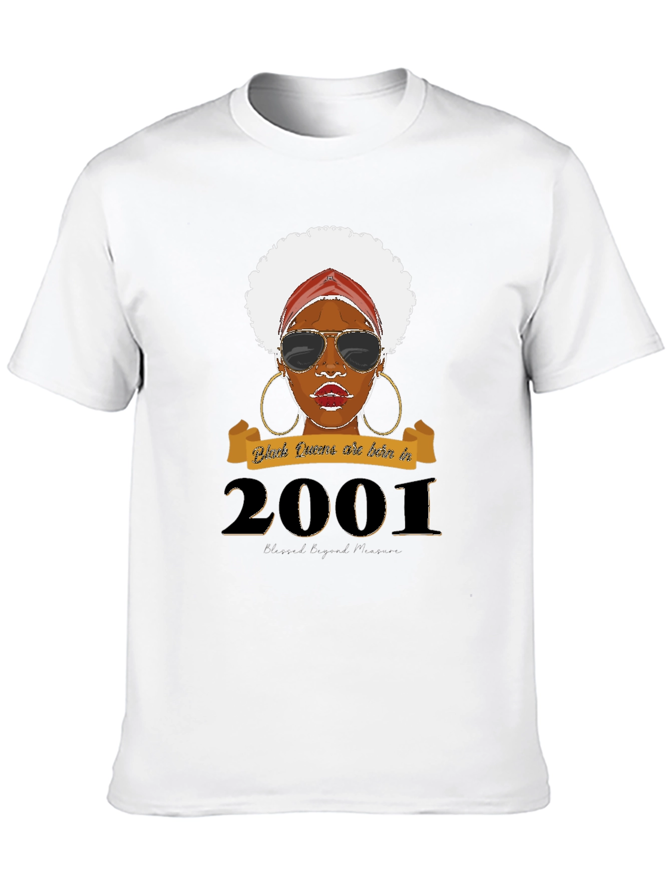 Black Queen Born in 2001 Graphic T-Shirt