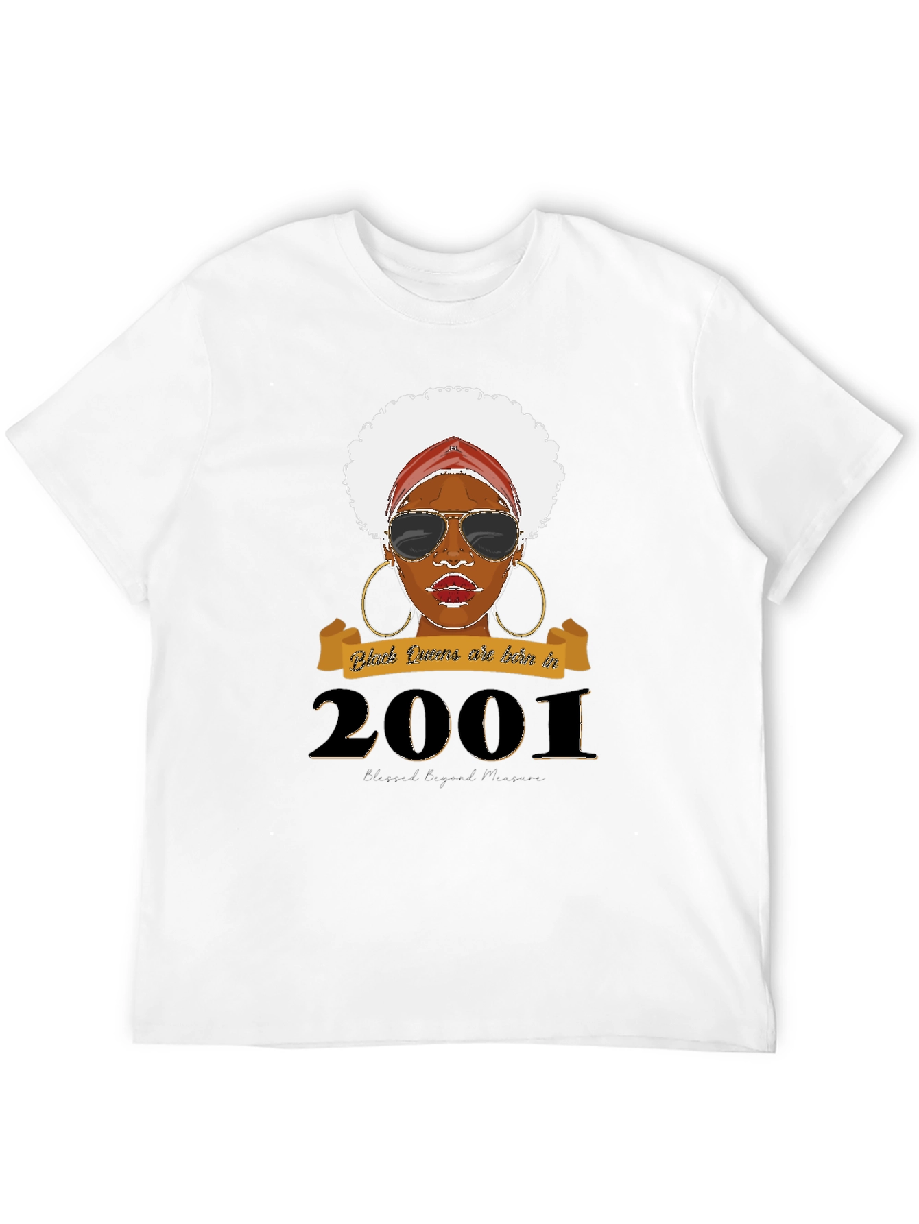 Black Queen Born in 2001 Graphic T-Shirt
