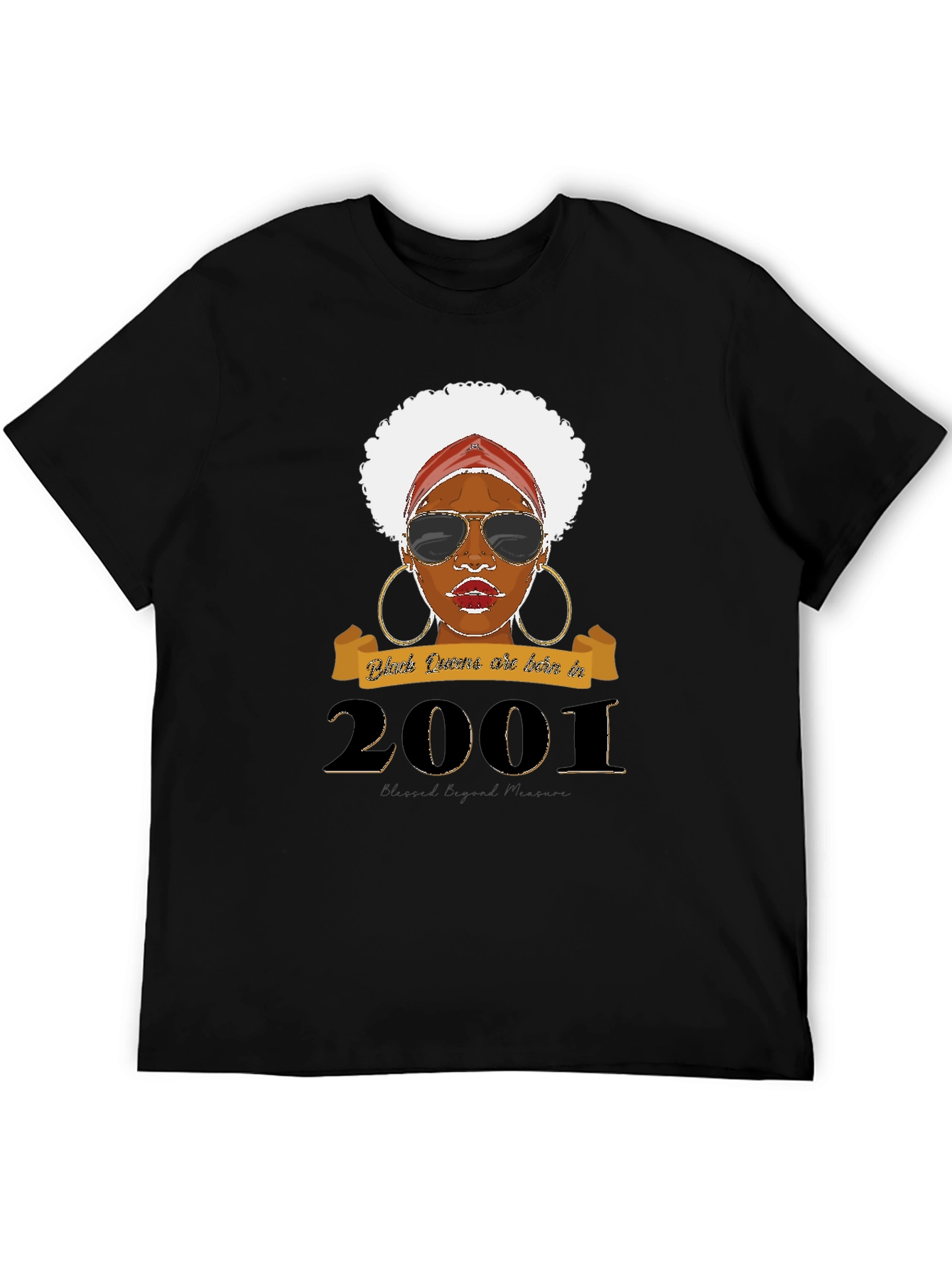 Black Queen Born in 2001 Graphic T-Shirt