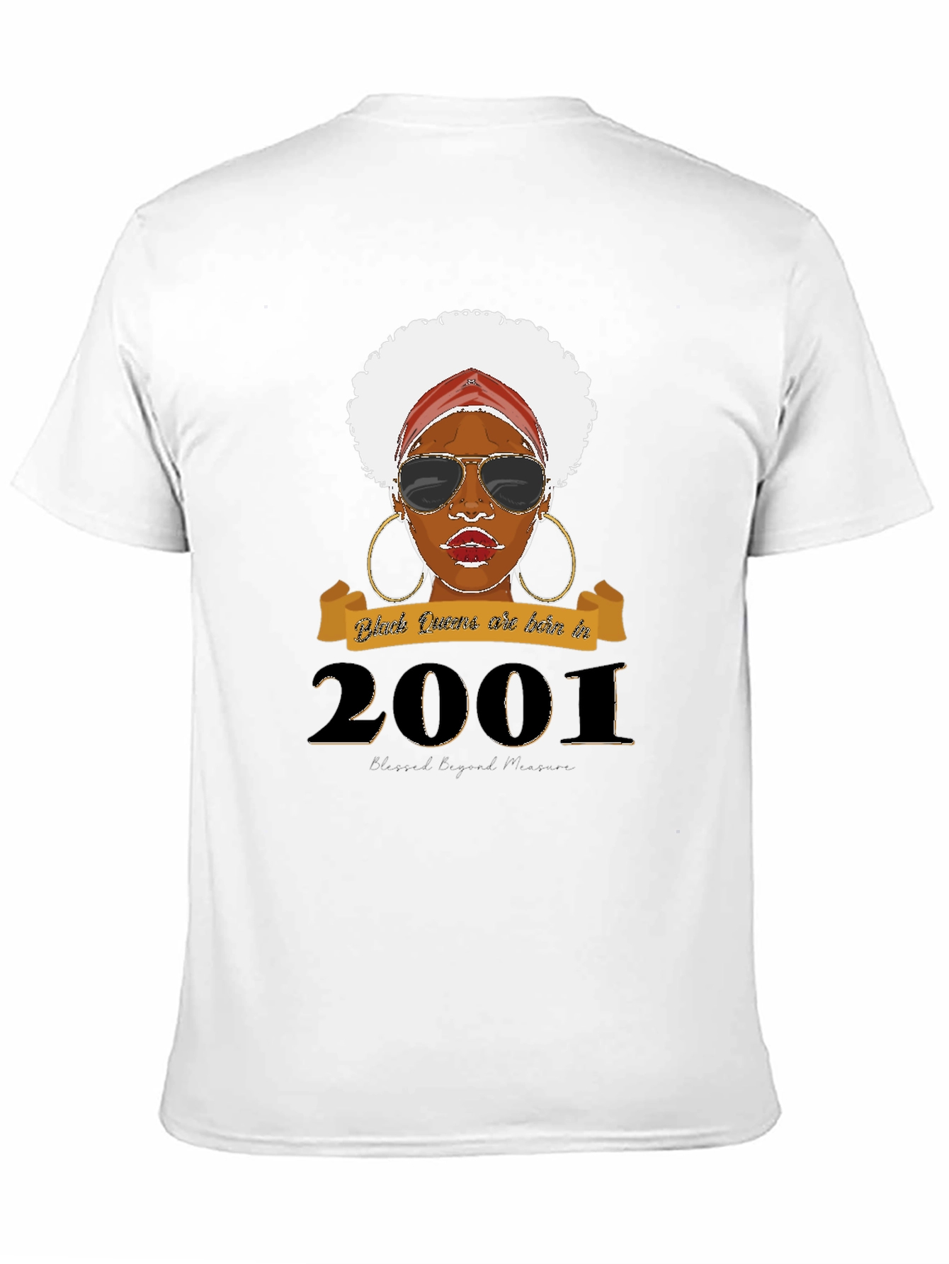 Black Queen Born in 2001 Graphic T-Shirt