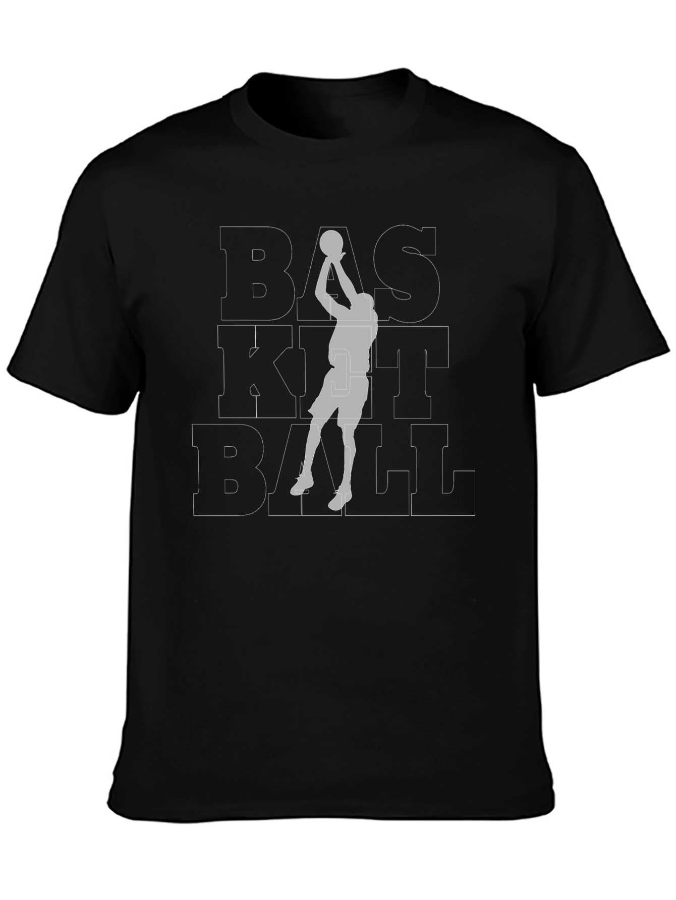 Basketball Graphic Tee - Black