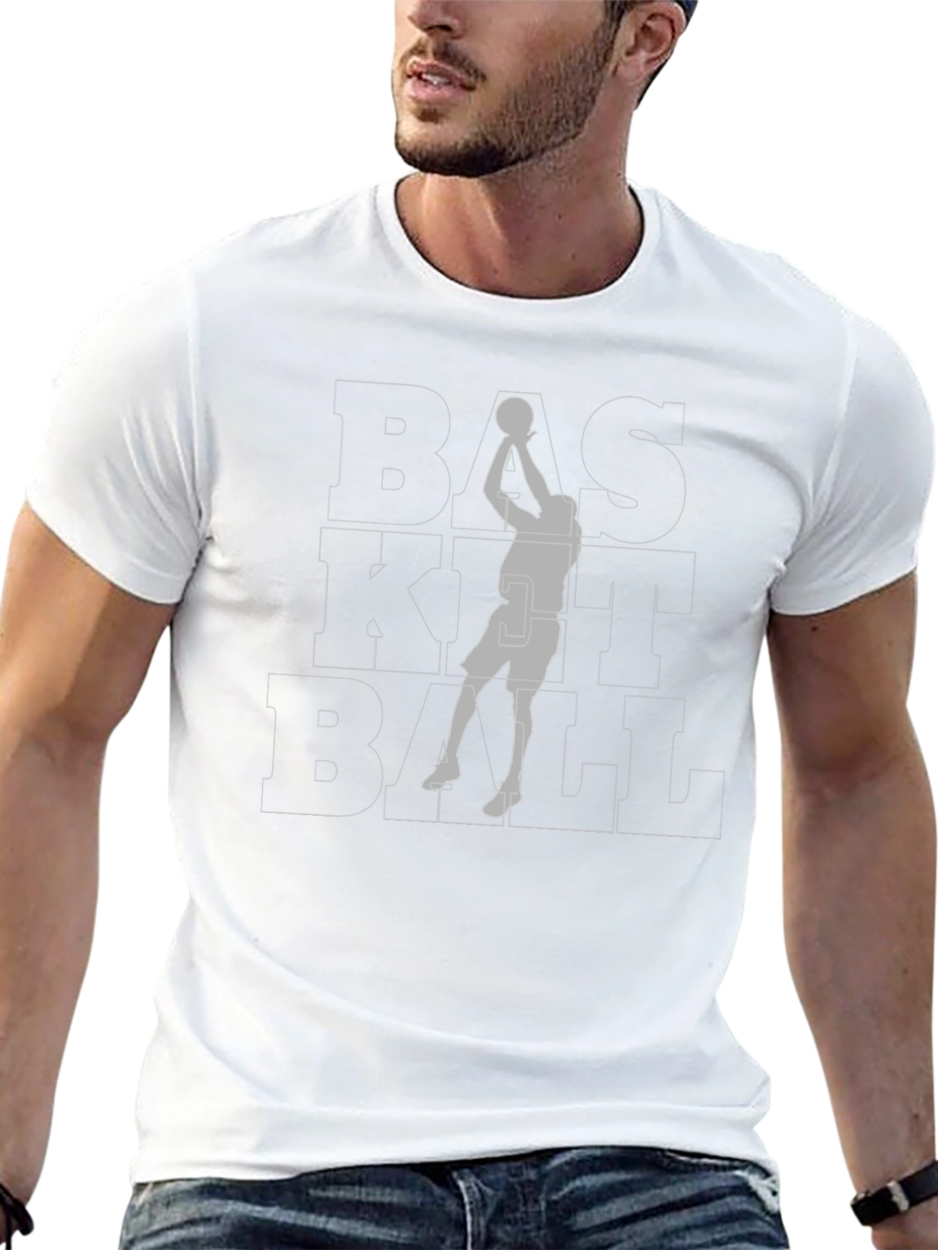 Basketball Graphic Tee - Black