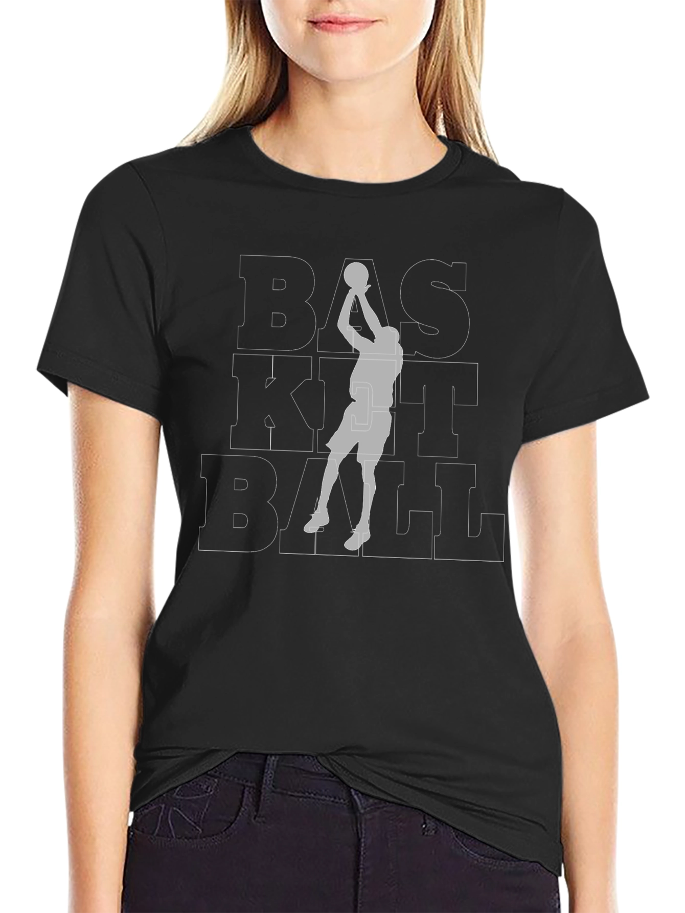 Basketball Graphic Tee - Black