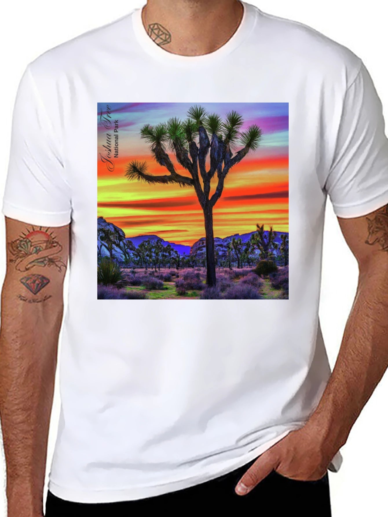 Joshua Tree Graphic T-Shirt - National Park Design