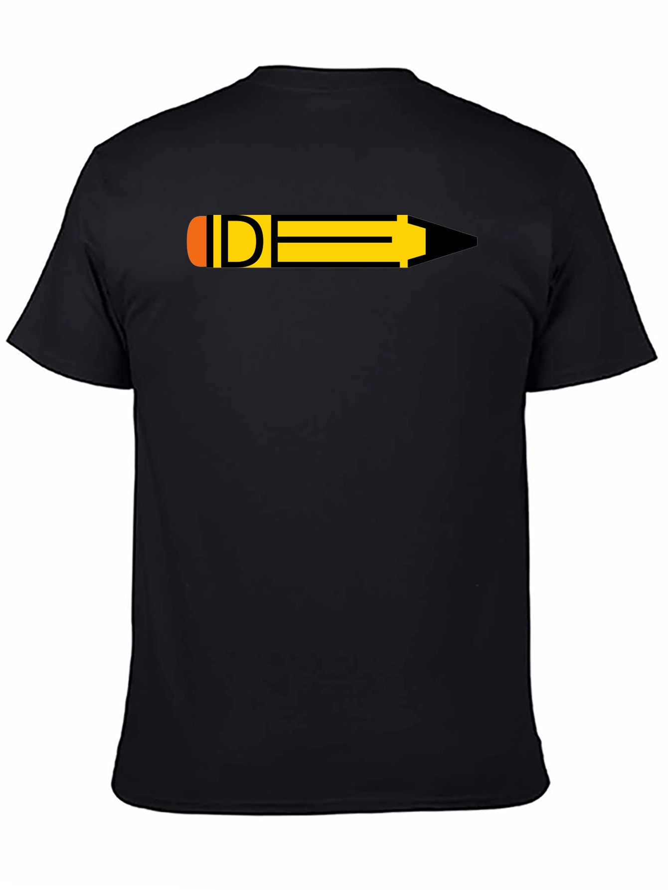Pencil Graphic Black T-Shirt