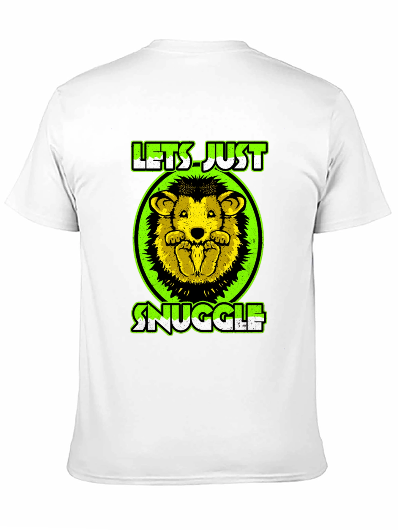 Cute Hedgehog Lets Just Snuggle Graphic Tee