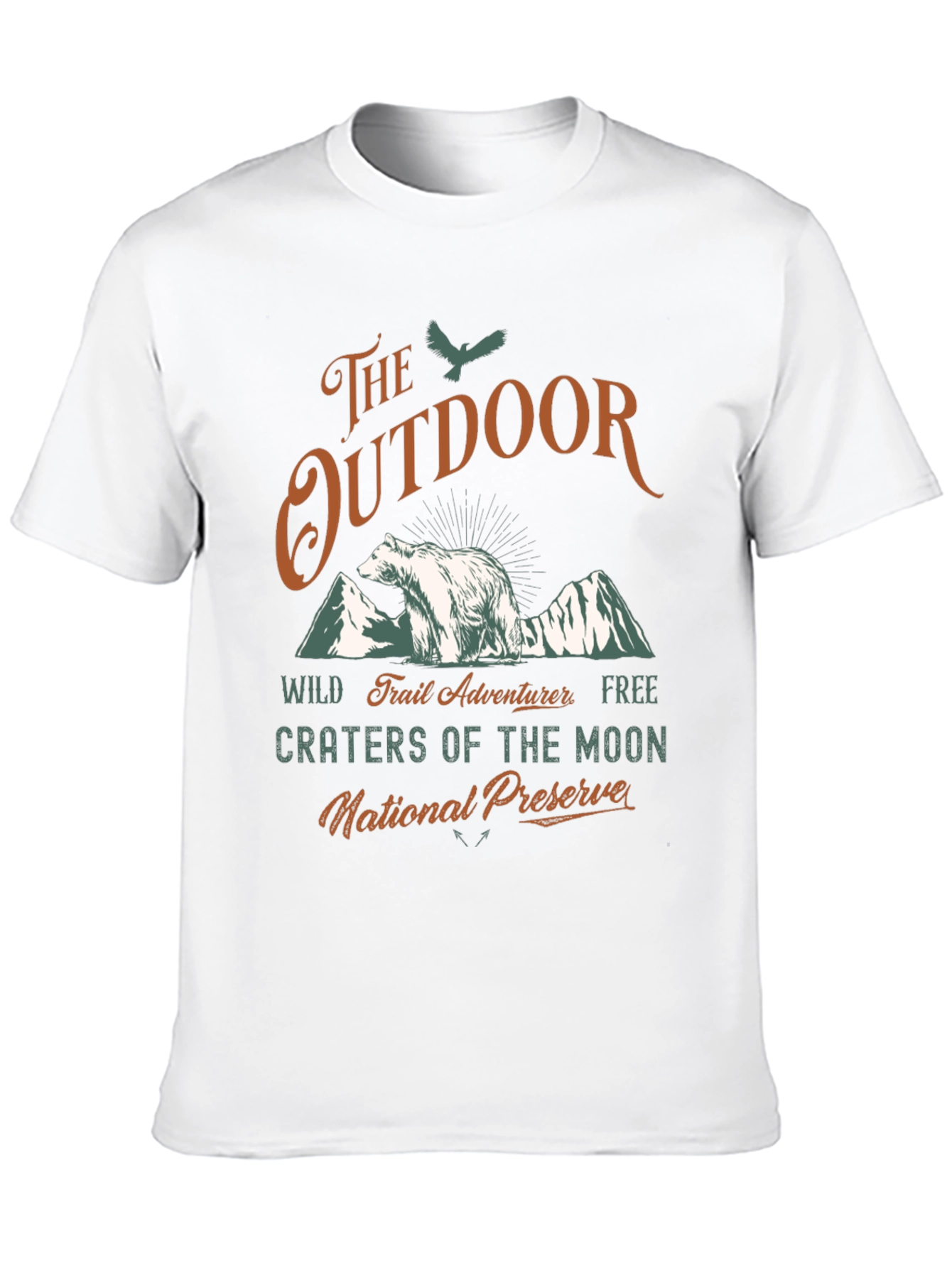 Outdoor Adventure Bear Graphic T-Shirt