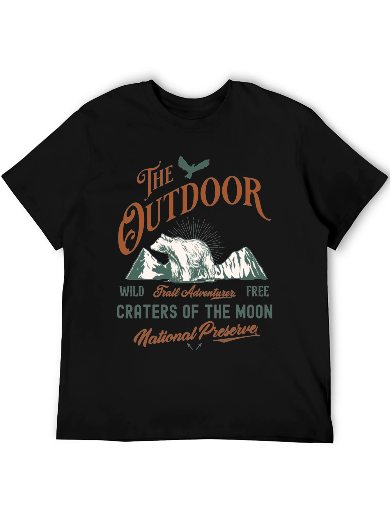 Outdoor Adventure Bear Graphic T-Shirt