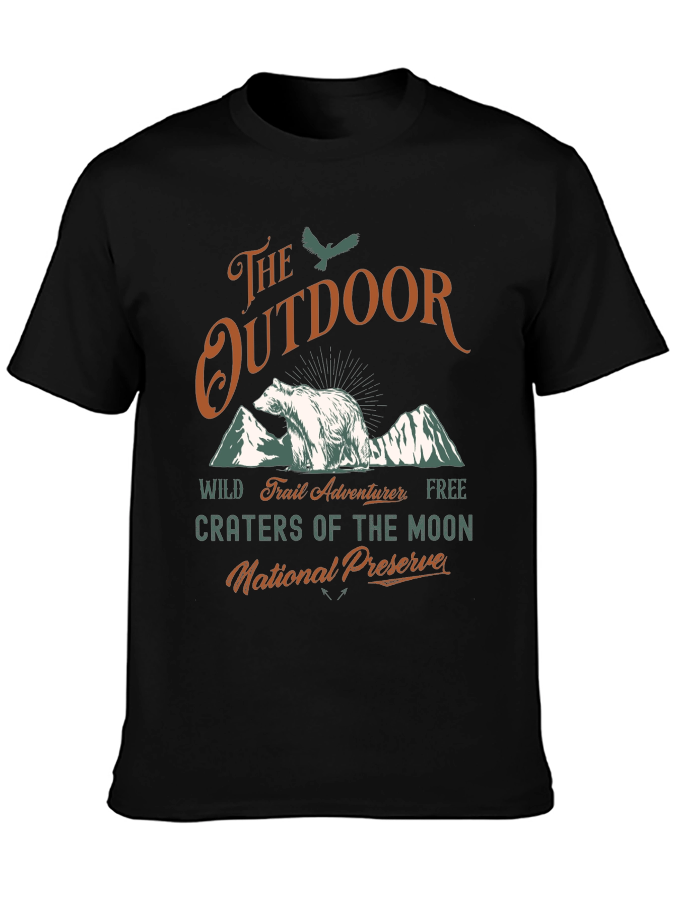 Outdoor Adventure Bear Graphic T-Shirt