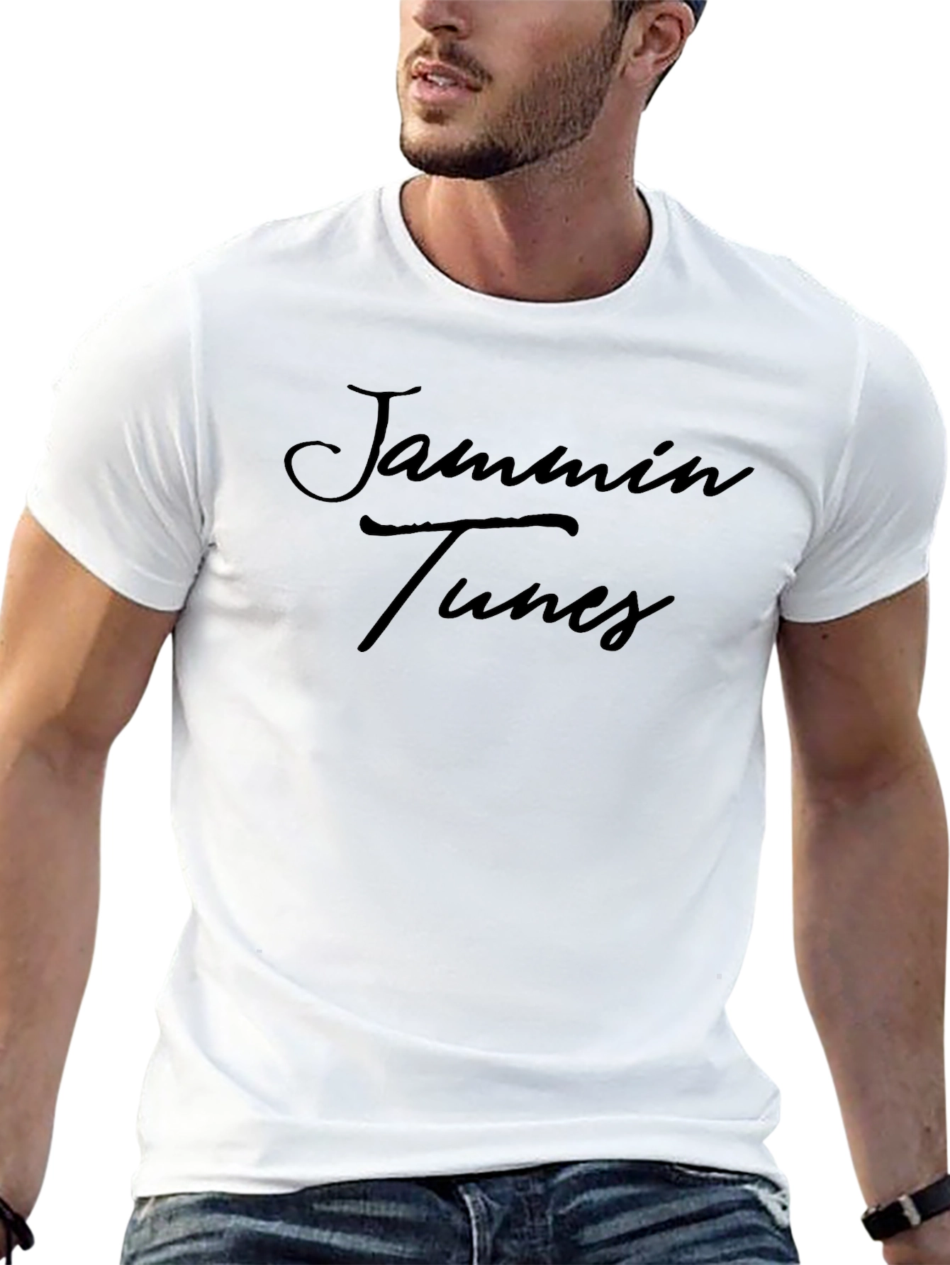 Jammin Tunes Black Graphic T-Shirt