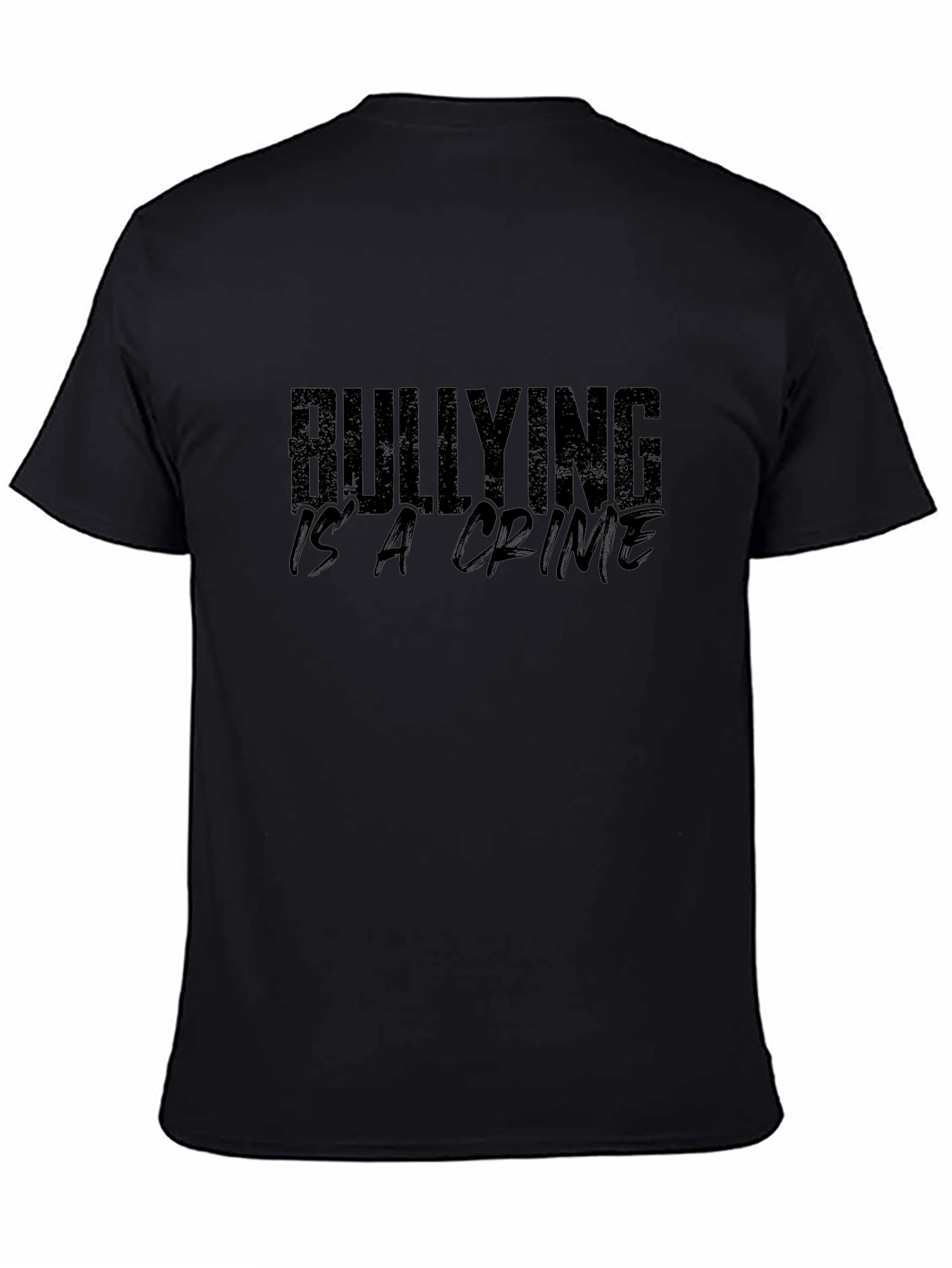 Bullying Is A Crime Black Graphic Tee