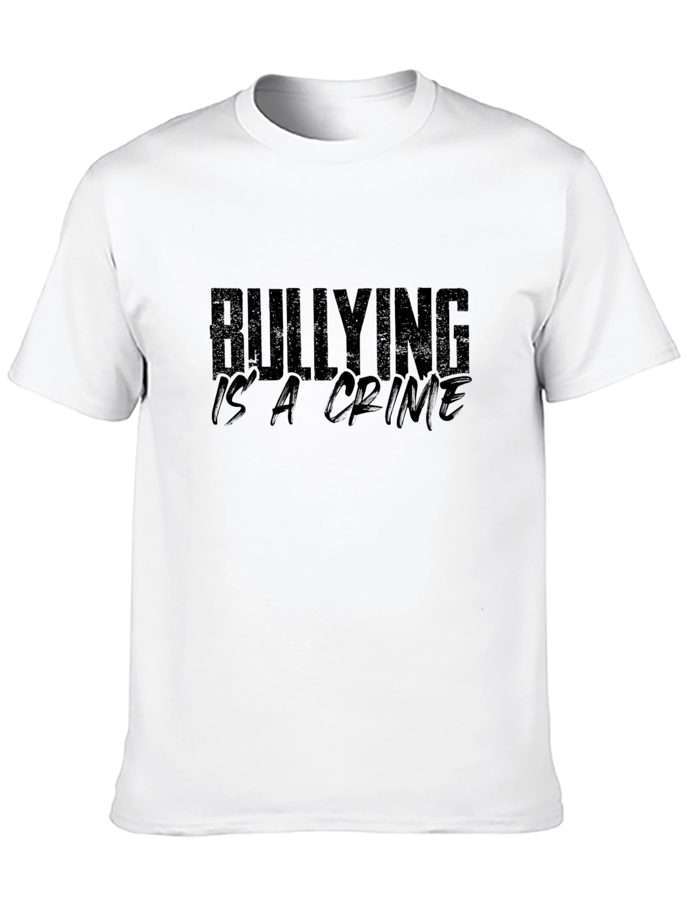 Bullying Is A Crime Black Graphic Tee