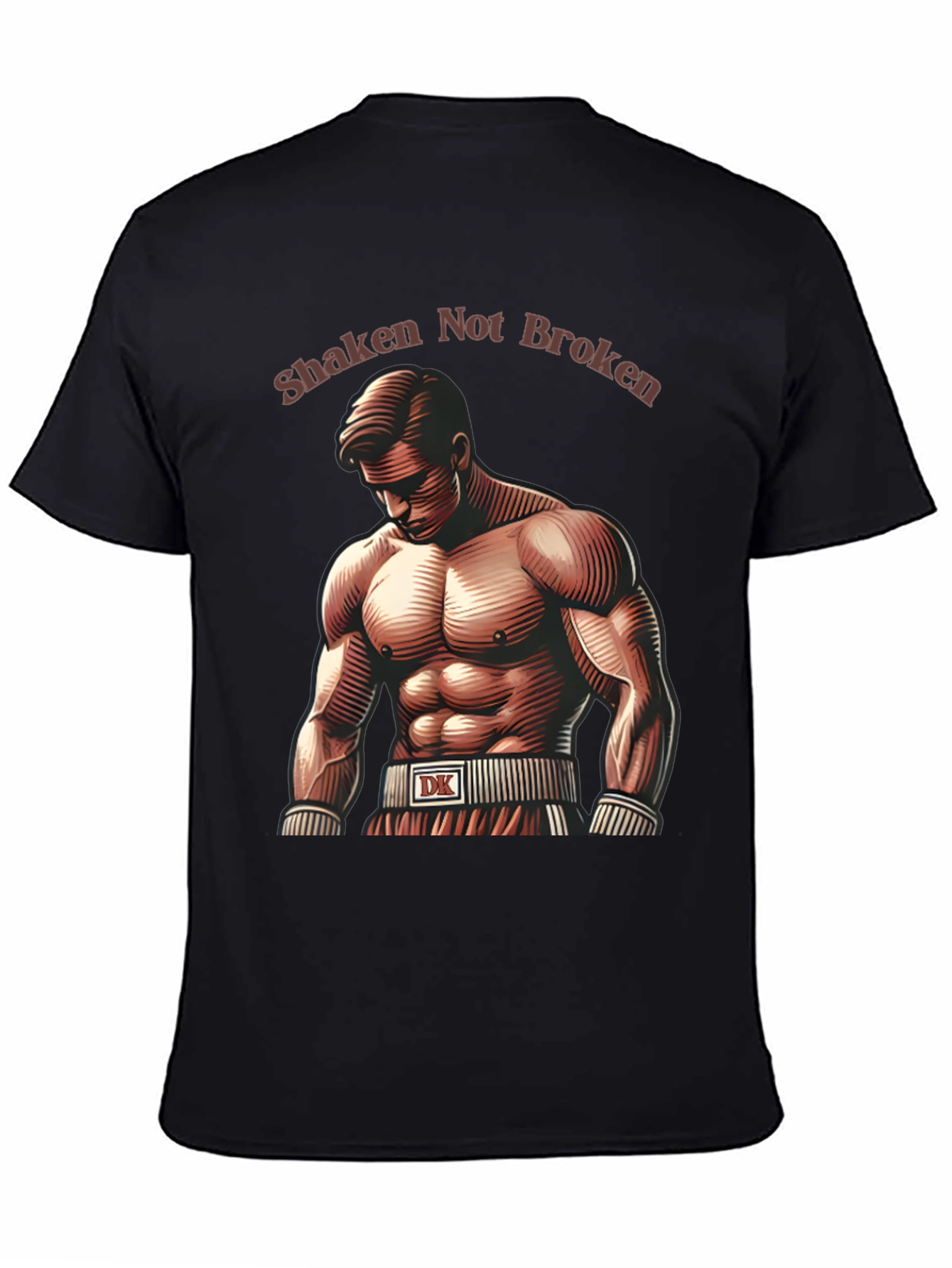 Shaken Not Broken Boxer Graphic T-Shirt