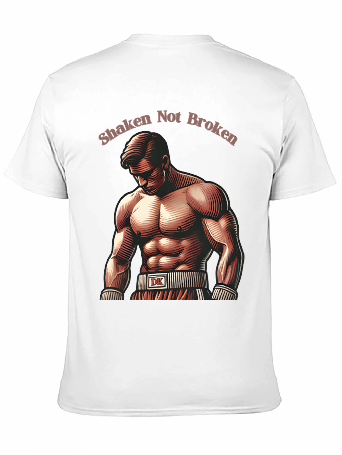 Shaken Not Broken Boxer Graphic T-Shirt