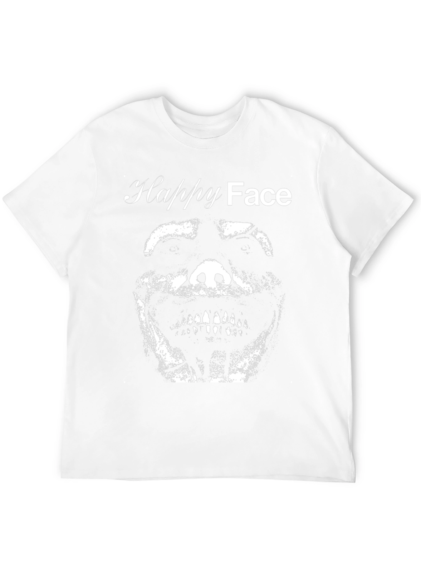 Happy Face Graphic Tee - Black T-Shirt