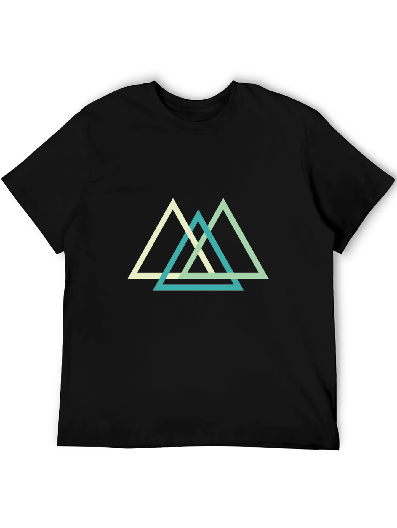 Geometric Triangle T-Shirt - Modern Minimalist Tee