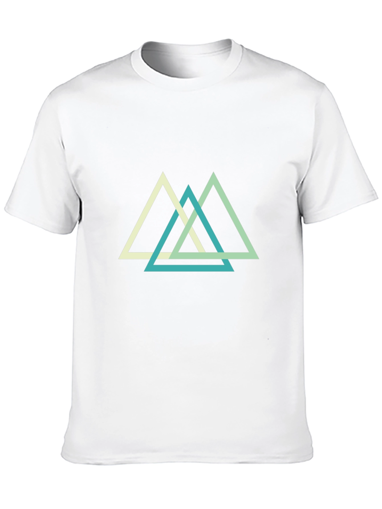 Geometric Triangle T-Shirt - Modern Minimalist Tee