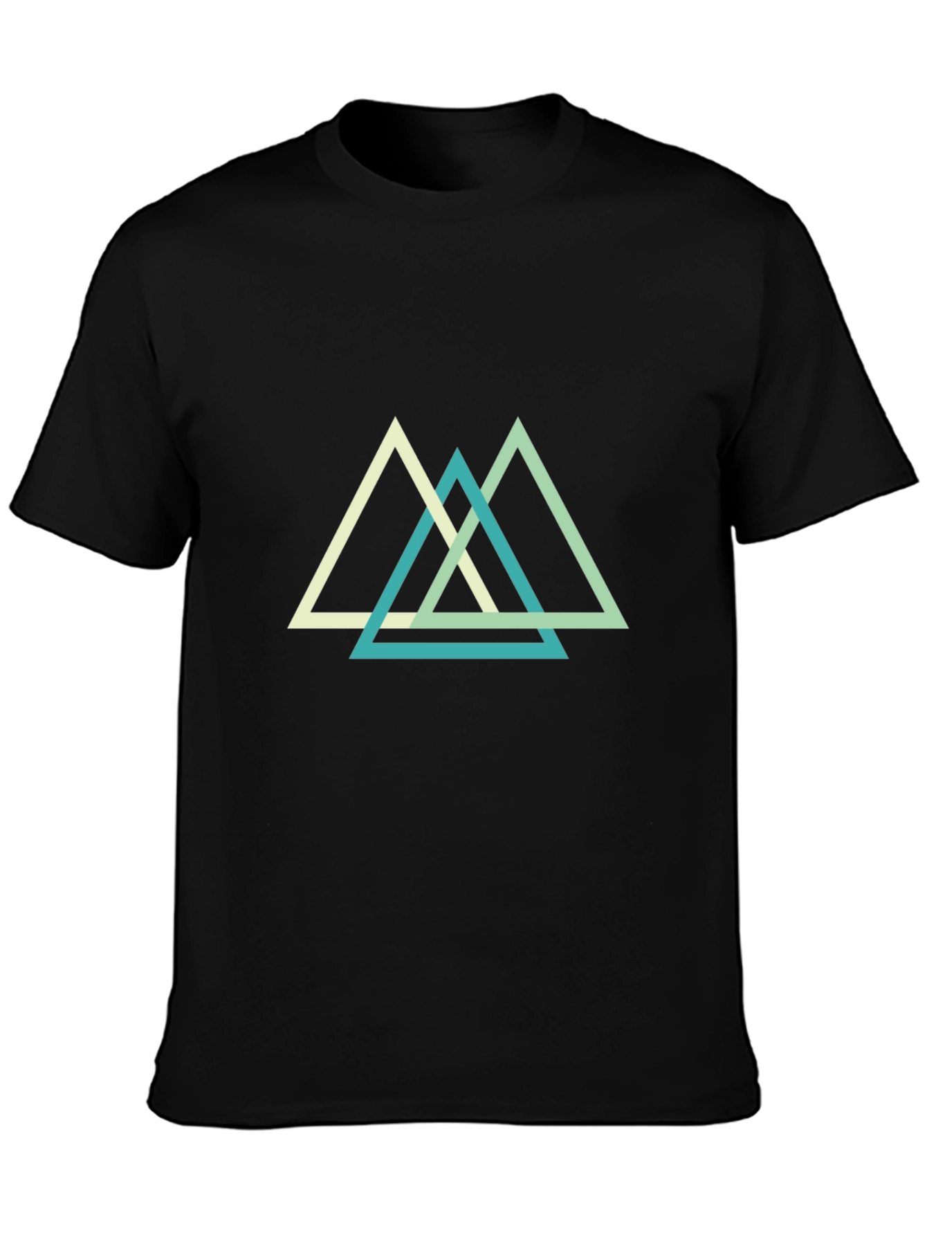 Geometric Triangle T-Shirt - Modern Minimalist Tee