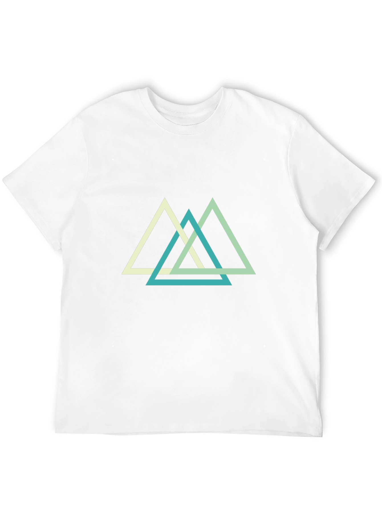 Geometric Triangle T-Shirt - Modern Minimalist Tee