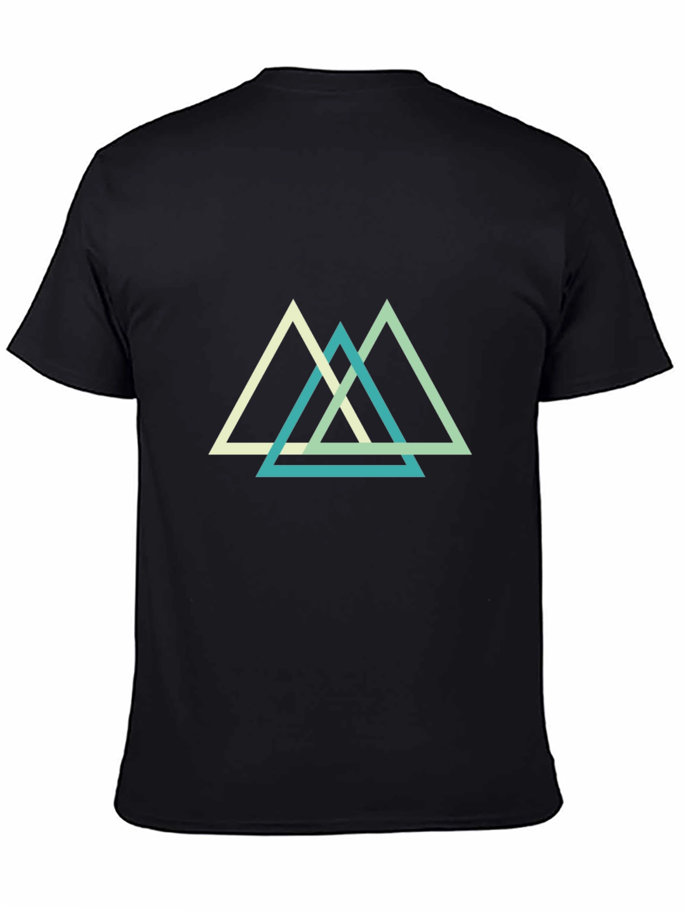 Geometric Triangle T-Shirt - Modern Minimalist Tee