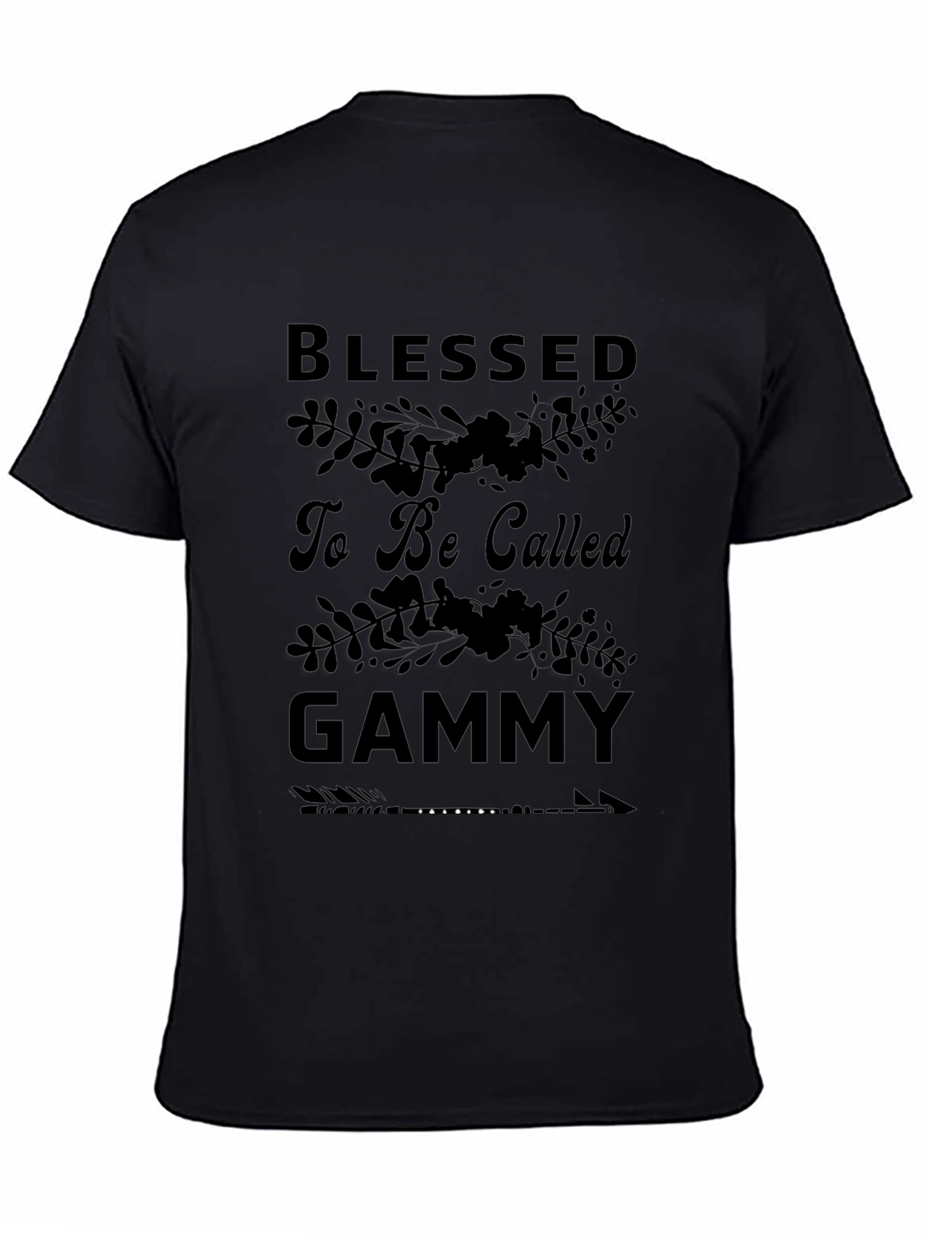 Blessed To Be Called Gammy Black T-Shirt