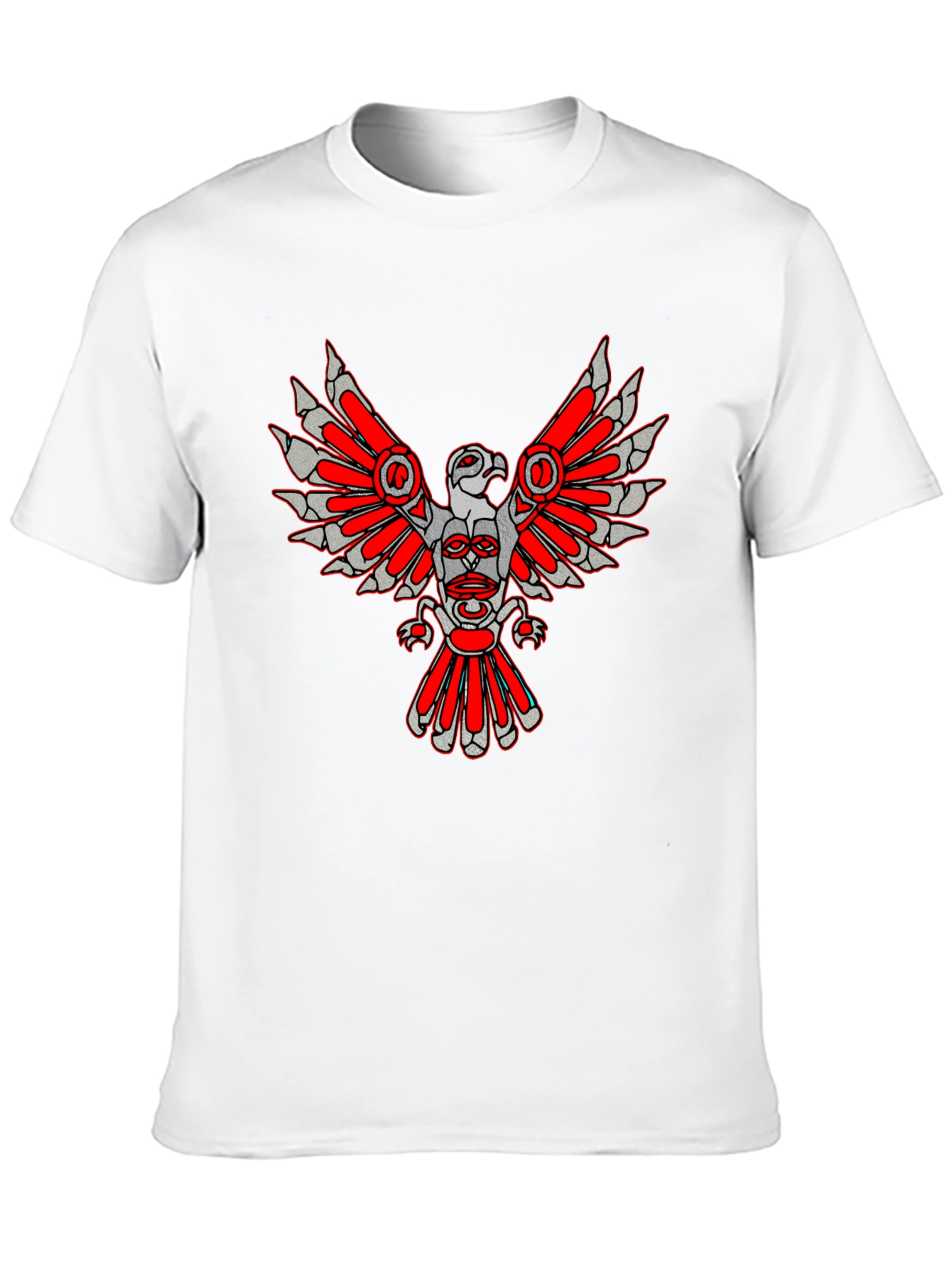 Tribal Eagle Graphic Tee - Black
