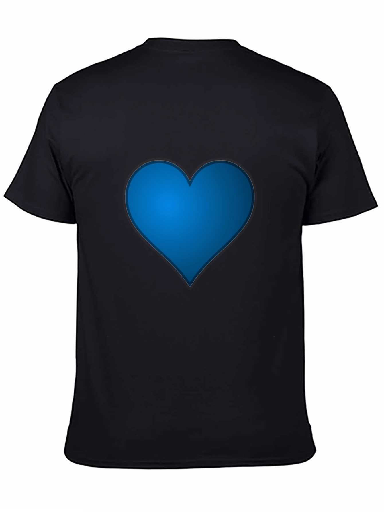 Heart Graphic Black T-Shirt - Stylish & Casual