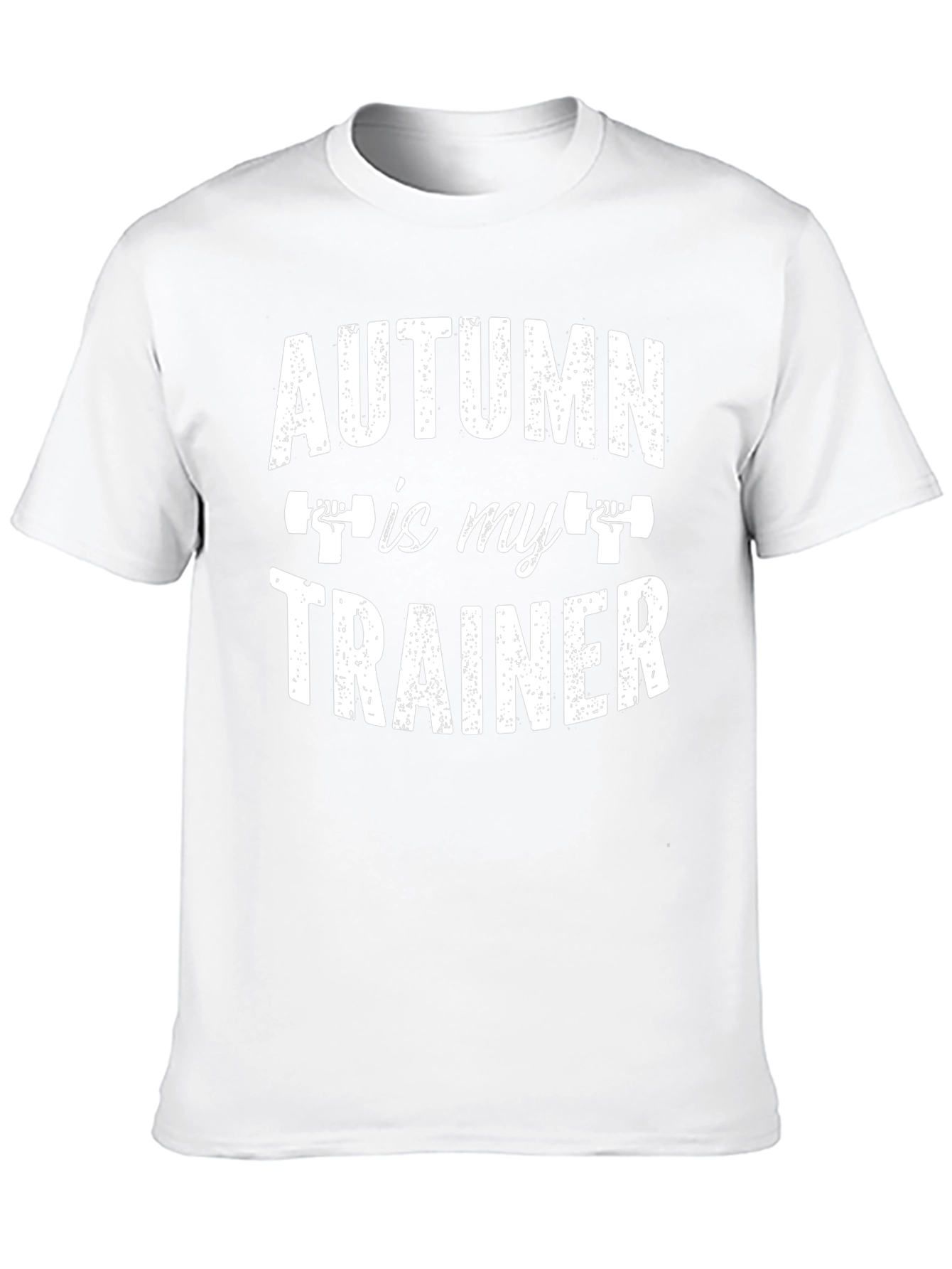 Autumn is My Trainer - Black Graphic T-Shirt