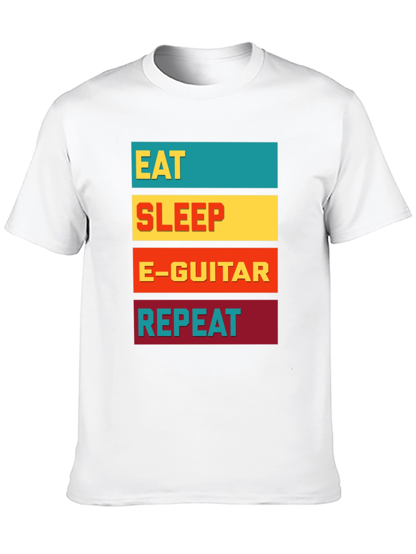 Eat Sleep E-Guitar Repeat Graphic Tee