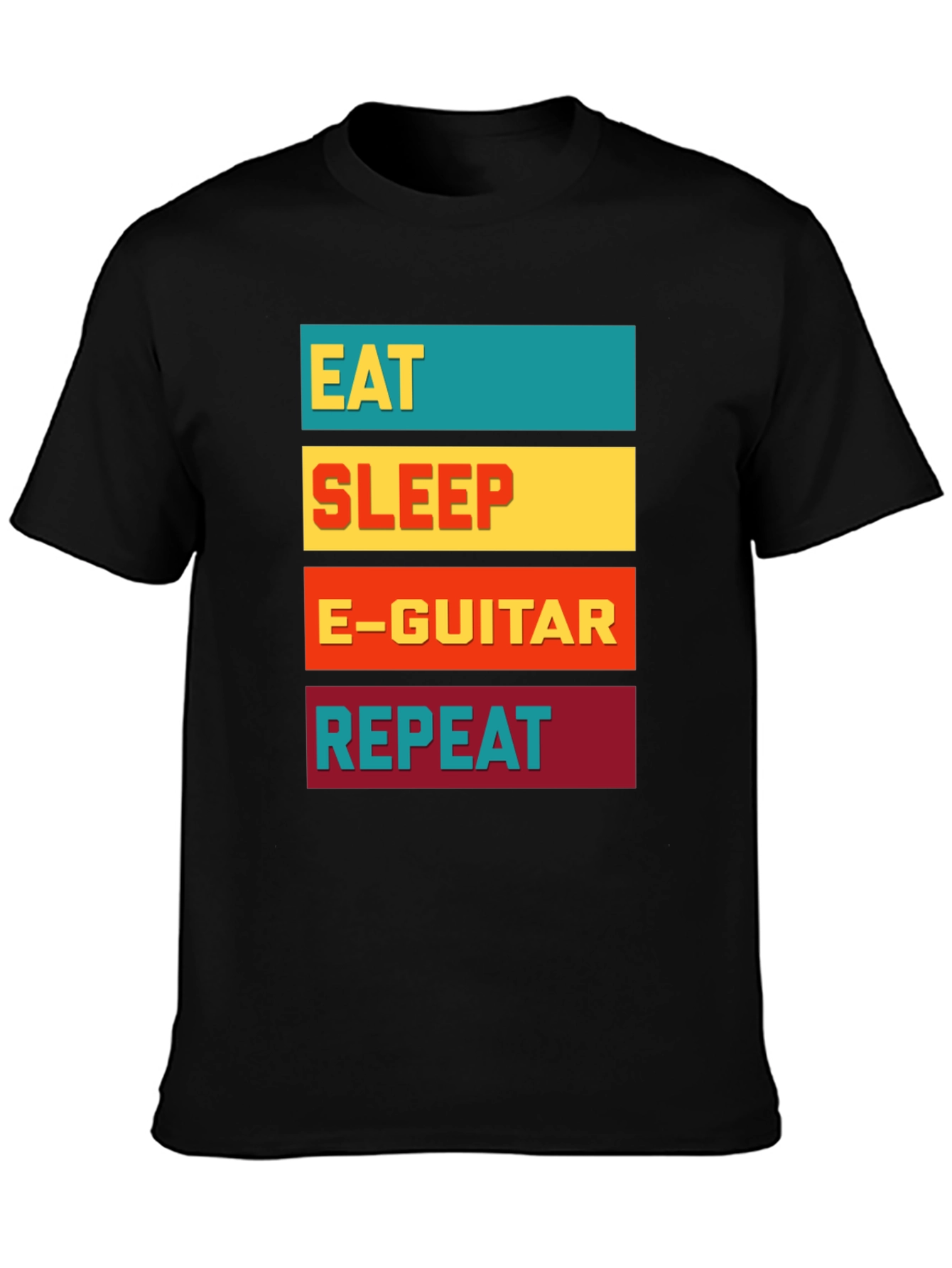 Eat Sleep E-Guitar Repeat Graphic Tee