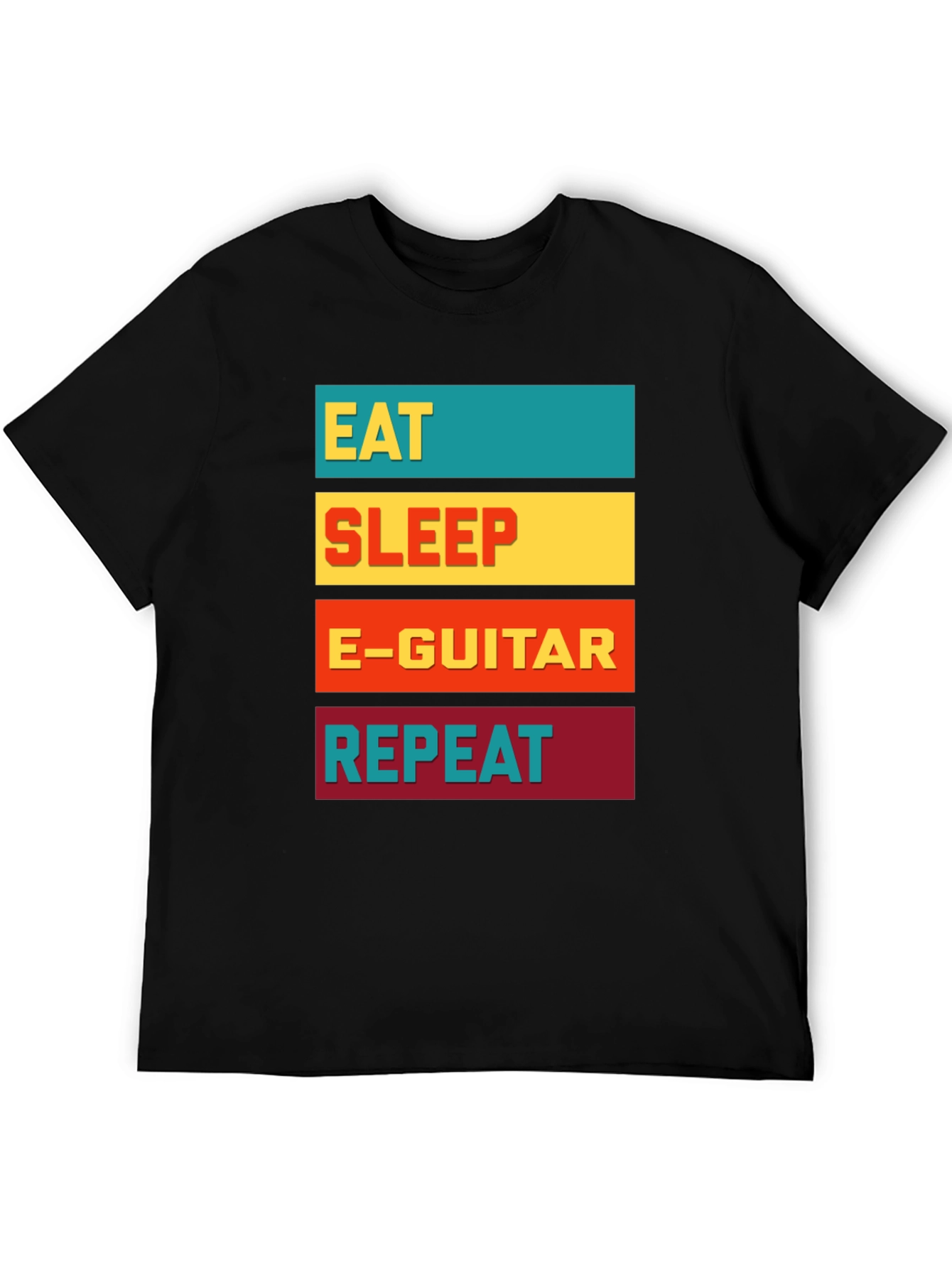 Eat Sleep E-Guitar Repeat Graphic Tee