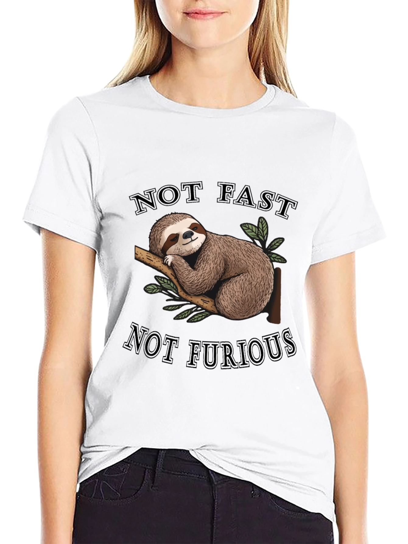 Not Fast Not Furious Sloth T-Shirt