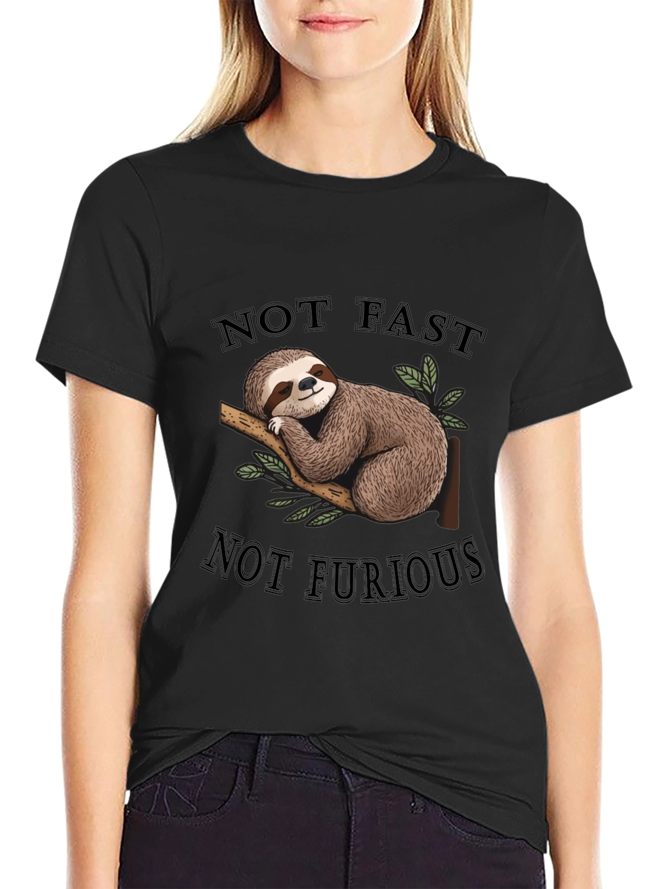 Not Fast Not Furious Sloth T-Shirt