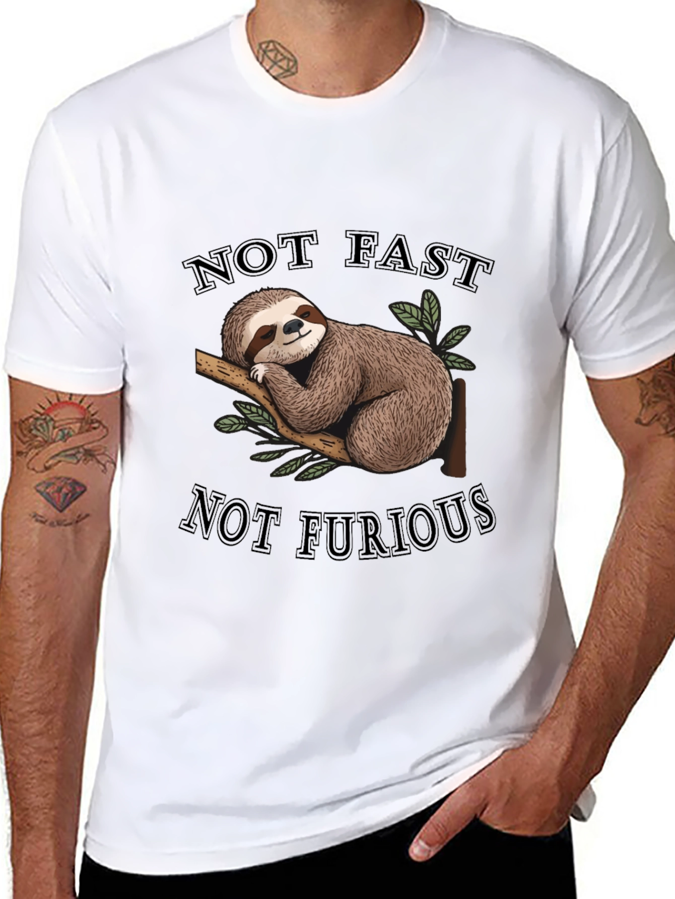 Not Fast Not Furious Sloth T-Shirt