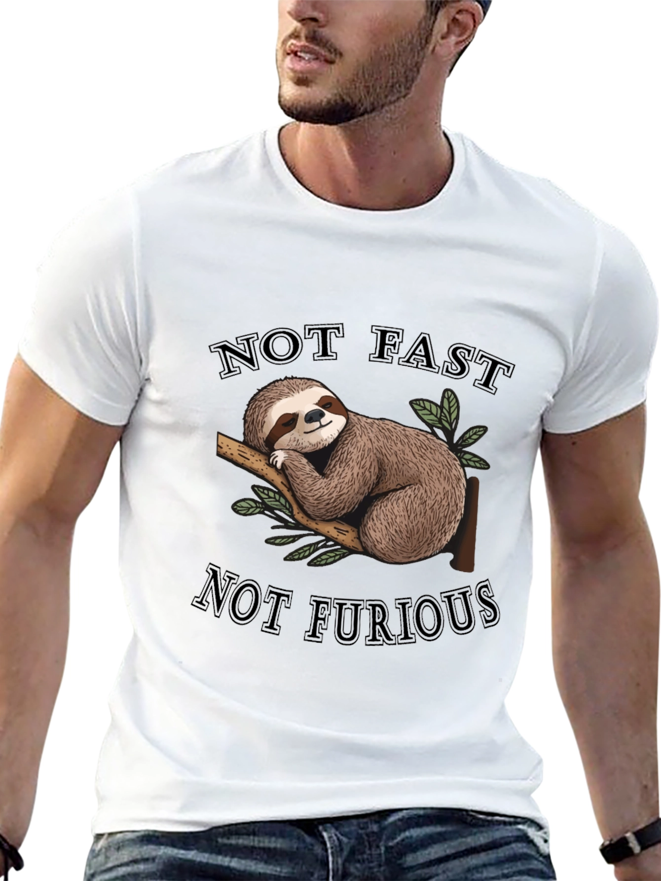 Not Fast Not Furious Sloth T-Shirt