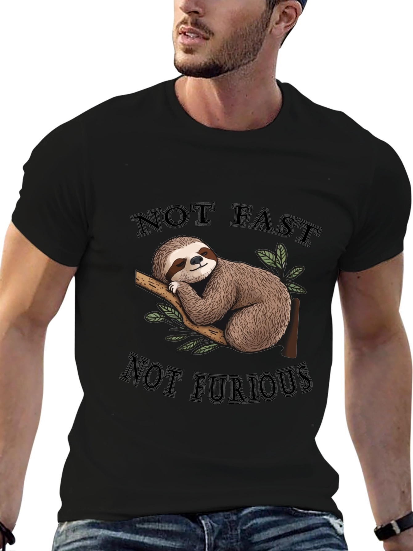 Not Fast Not Furious Sloth T-Shirt