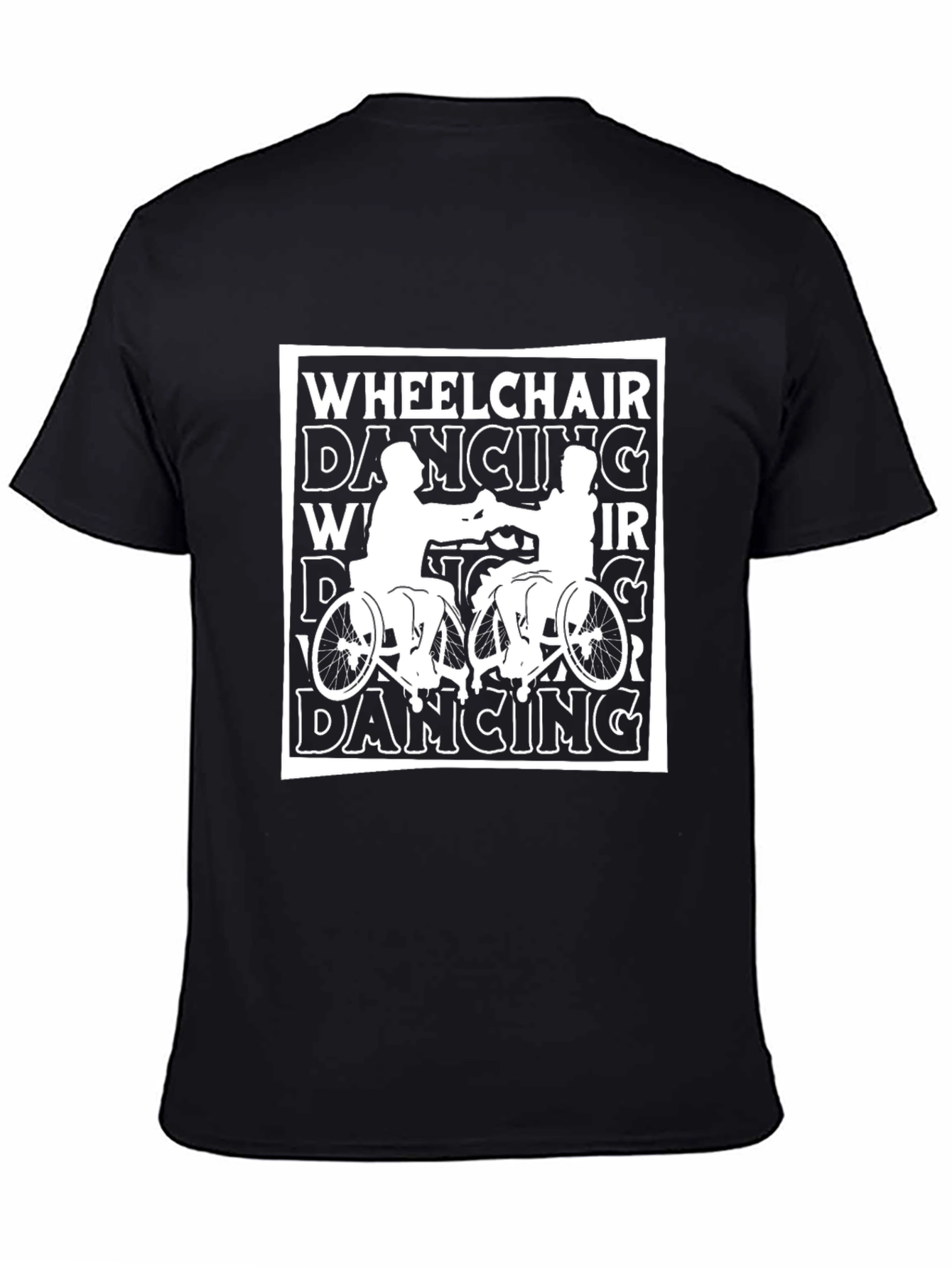 Wheelchair Dancing Graphic Tee - Black