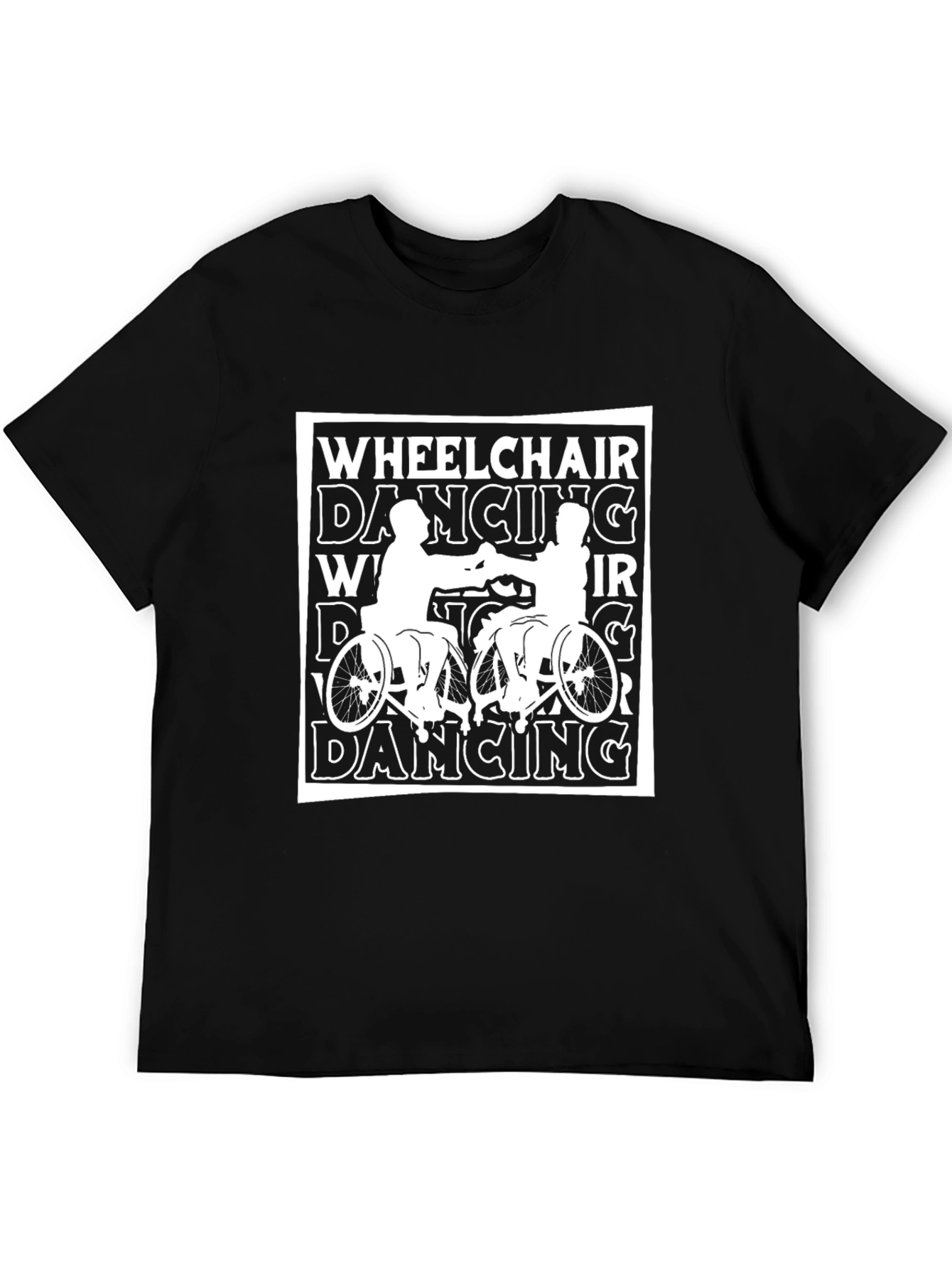 Wheelchair Dancing Graphic Tee - Black