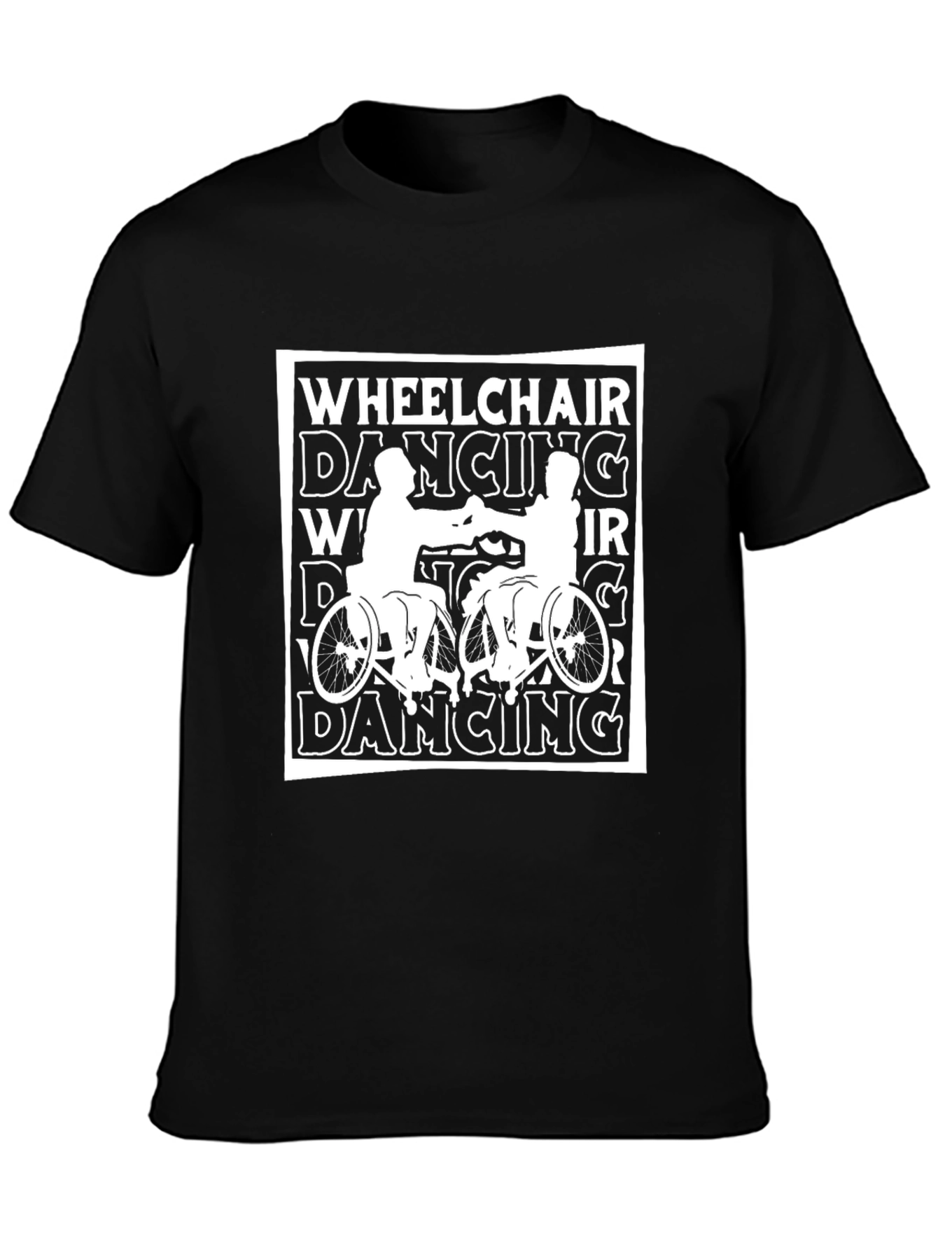 Wheelchair Dancing Graphic Tee - Black
